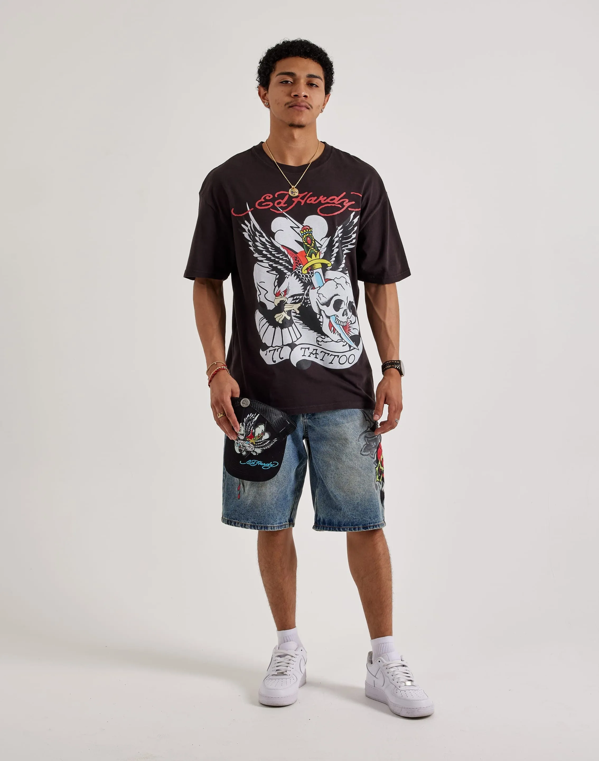 Ed Hardy '77 Eagle Boxy Tee