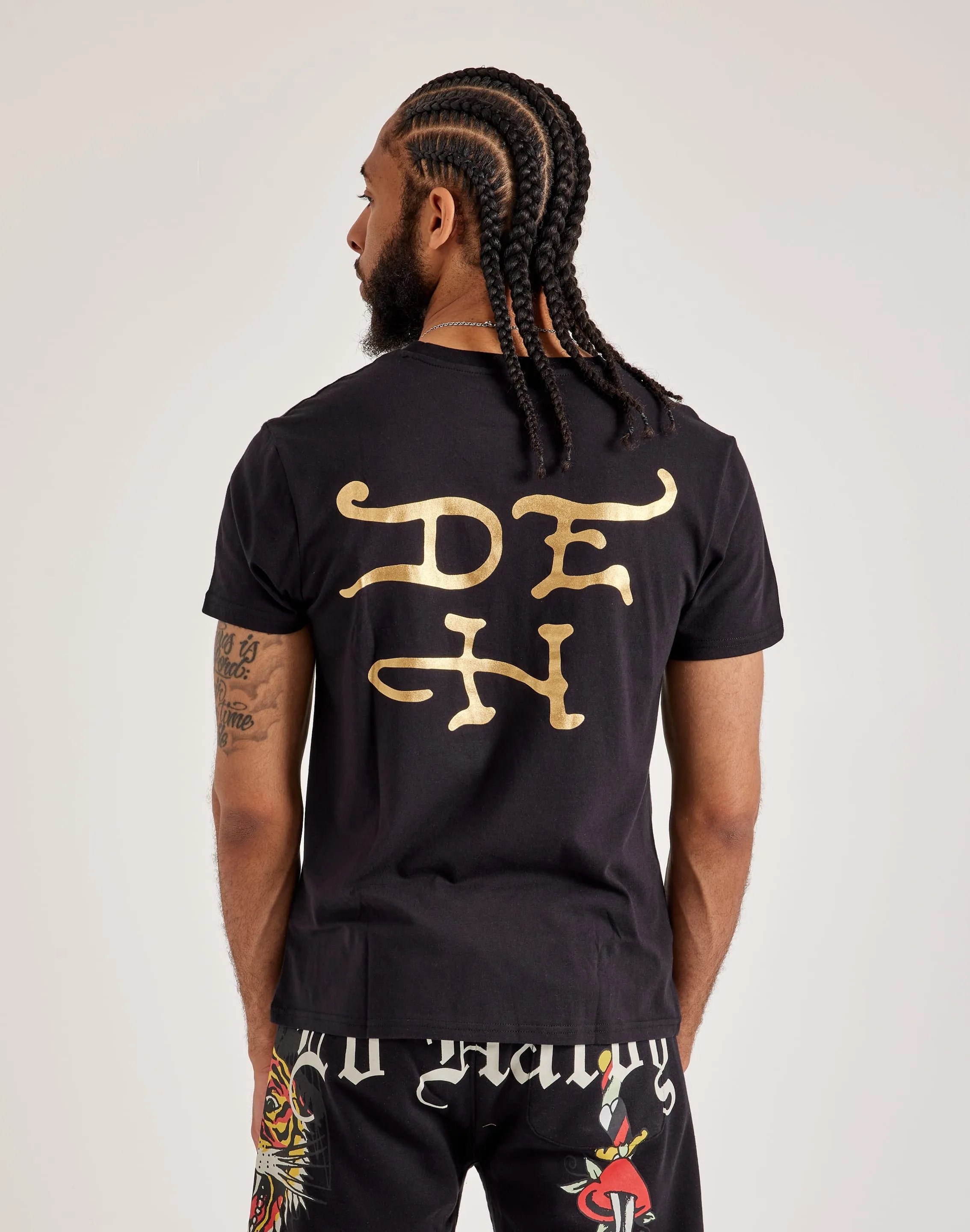 Ed Hardy Crawling Tiger Rhinestone Tee
