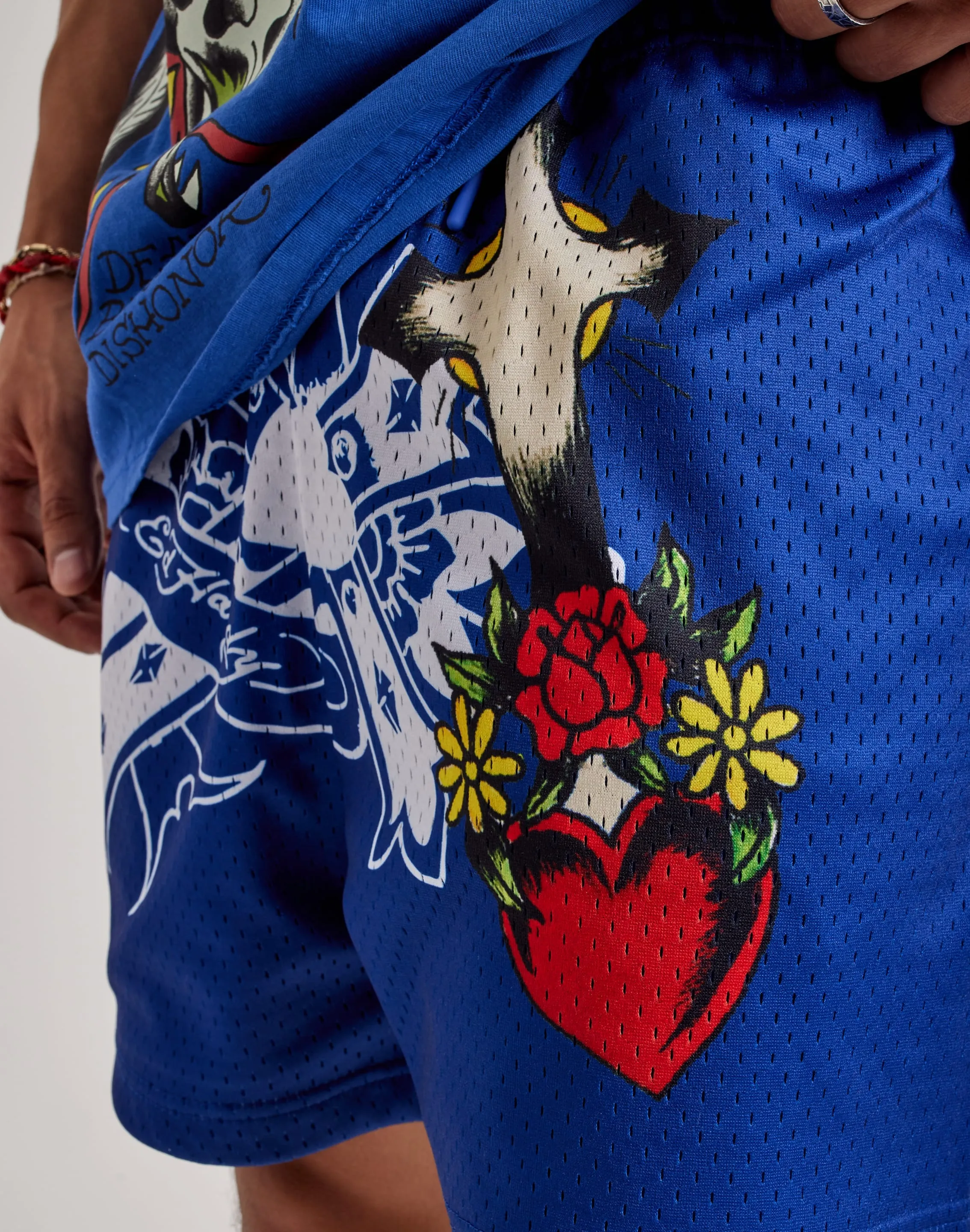 Ed Hardy Cross Snake Mesh Shorts