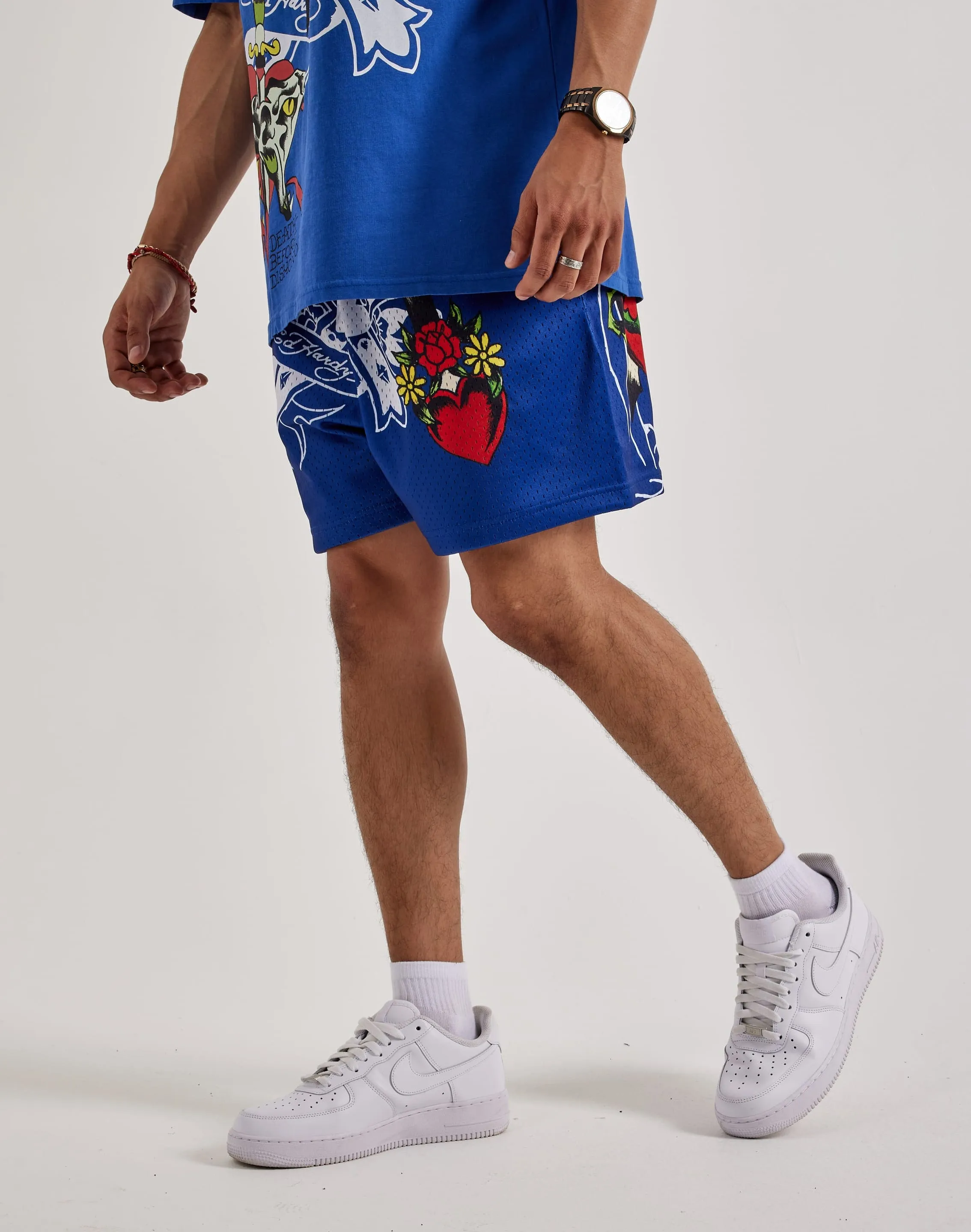Ed Hardy Cross Snake Mesh Shorts