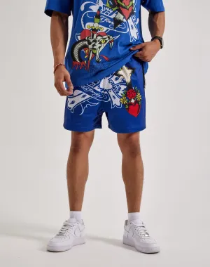 Ed Hardy Cross Snake Mesh Shorts