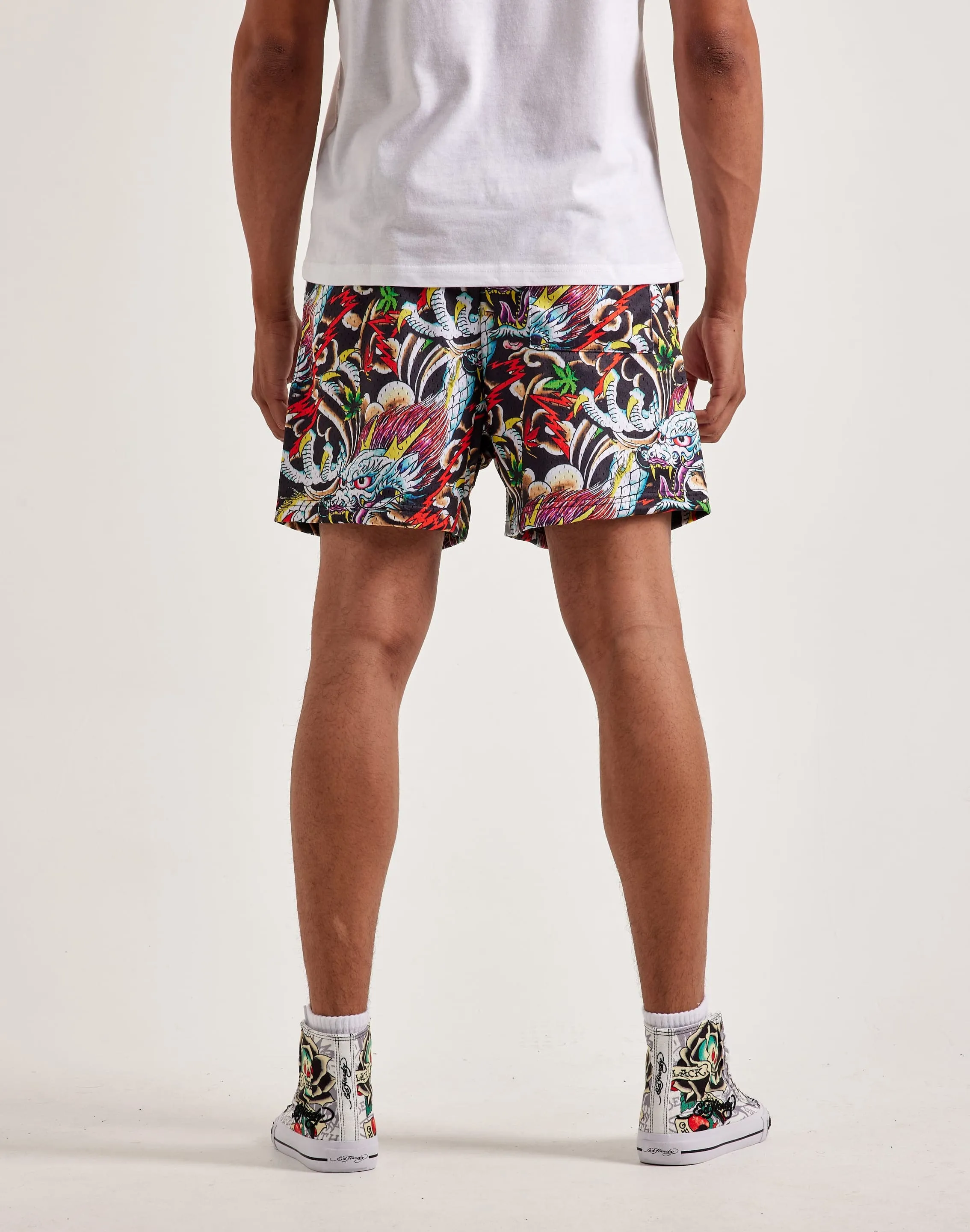 Ed Hardy Dragon Mesh Shorts