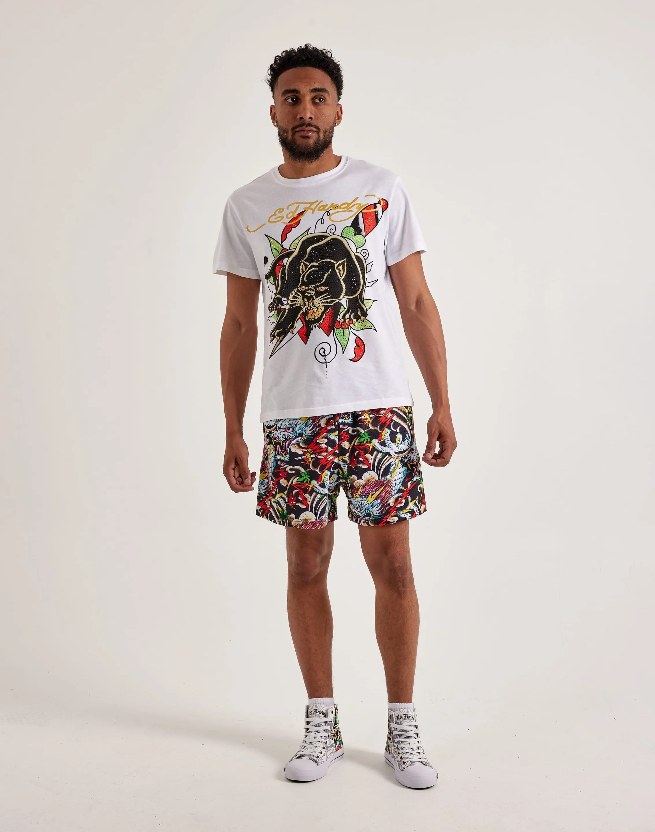 Ed Hardy Dragon Mesh Shorts