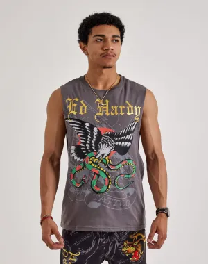 Ed Hardy Eagle Snake Sleeveless Tee