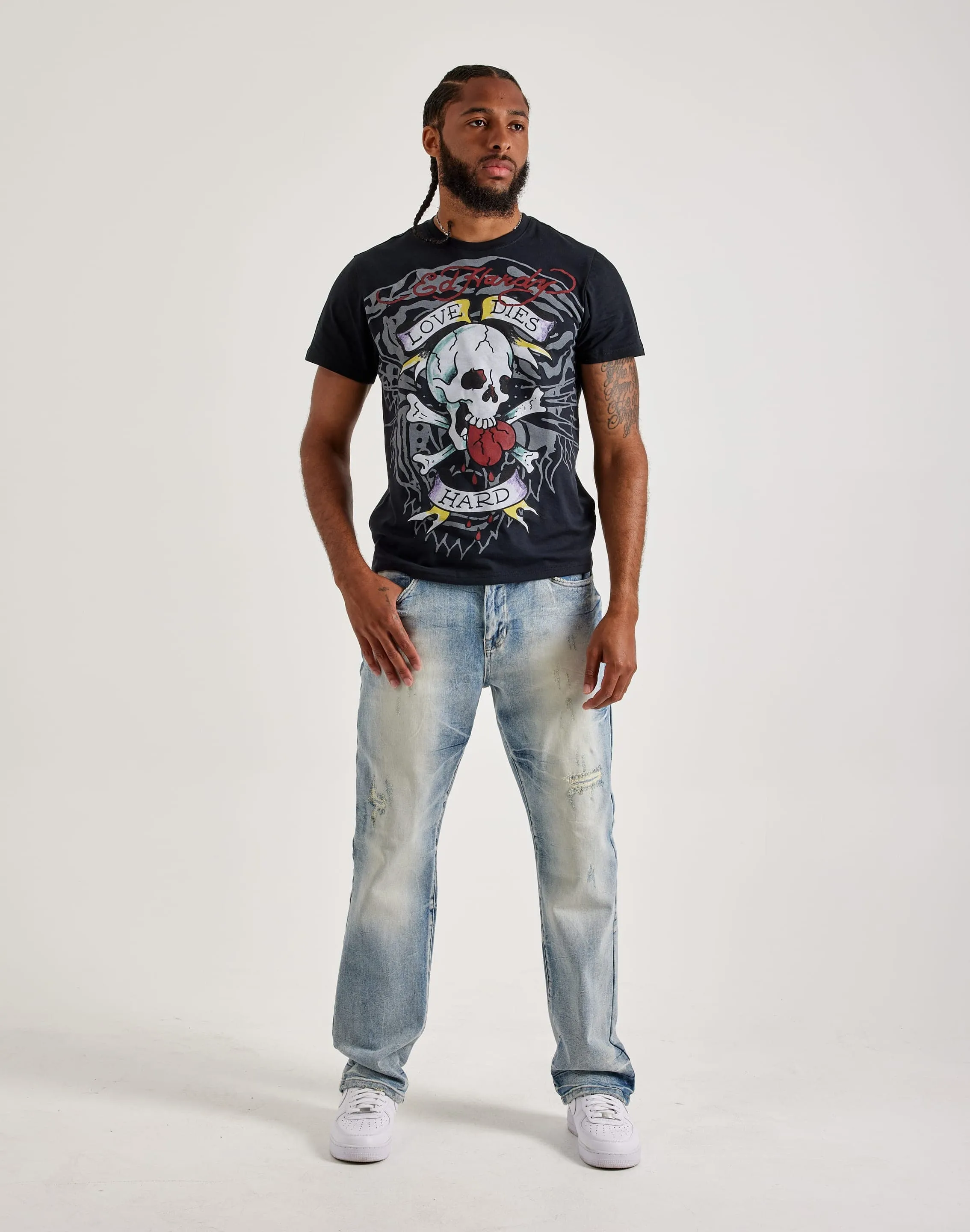 Ed Hardy Love Skull Tiger Tee