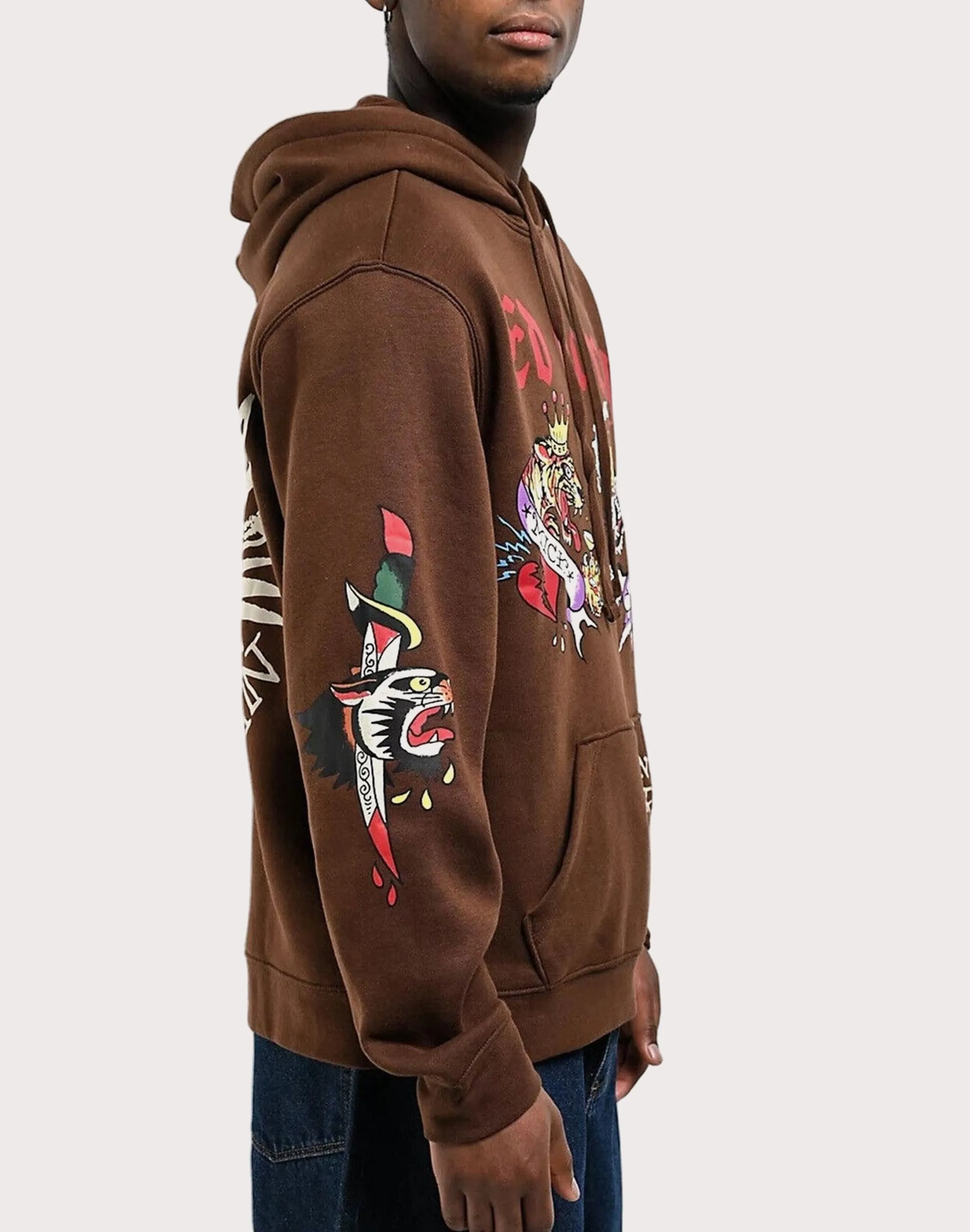 Ed Hardy Panther Tiger Pullover Hoodie