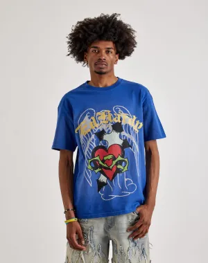 Ed Hardy  Sacred Heart Washed Boxy Tee