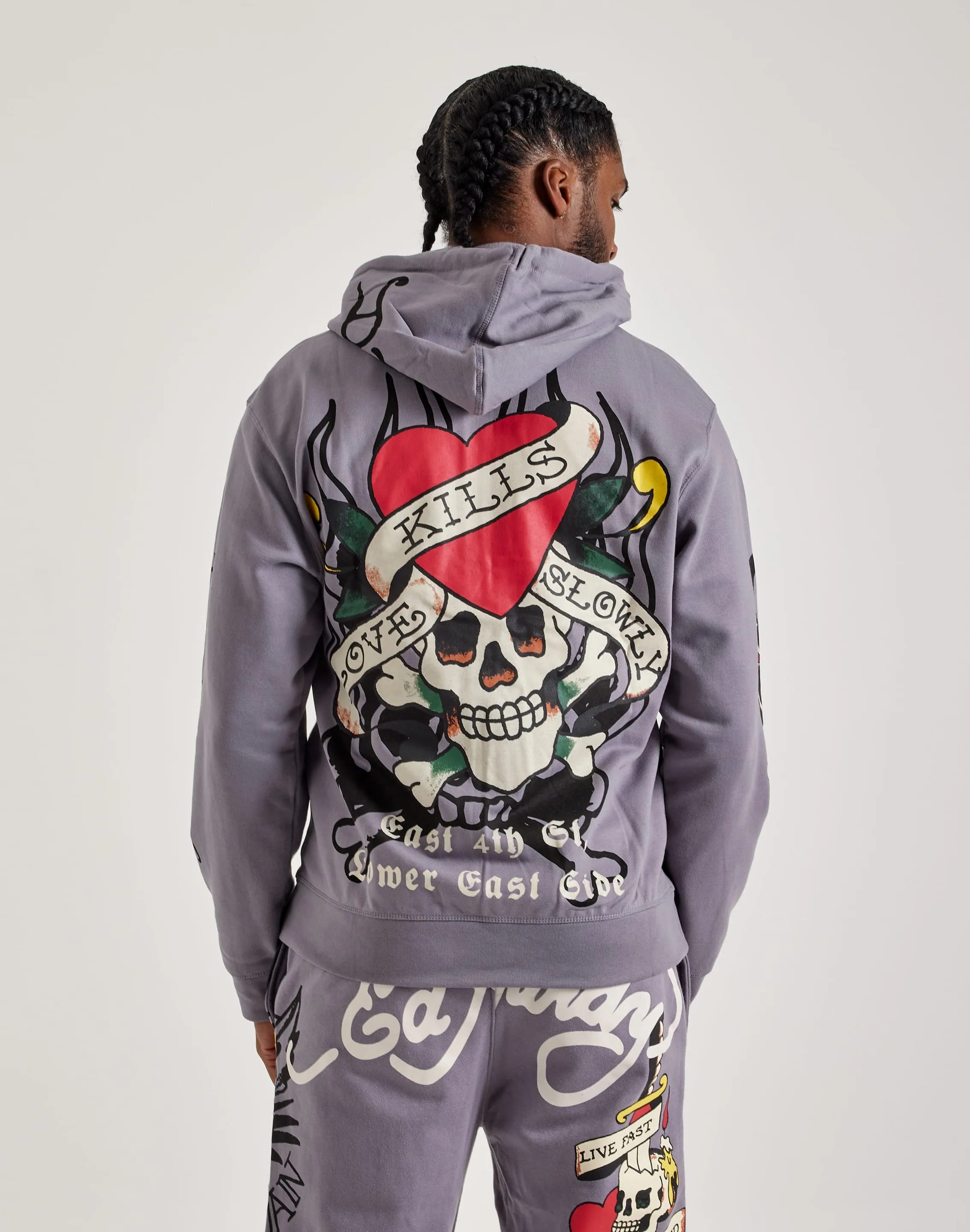 Ed Hardy Skull Full-Zip Hoodie
