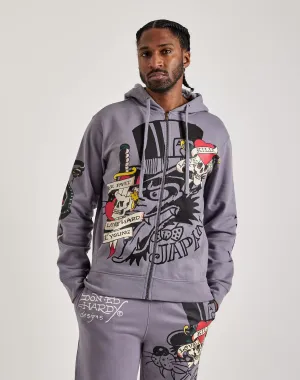 Ed Hardy Skull Full-Zip Hoodie