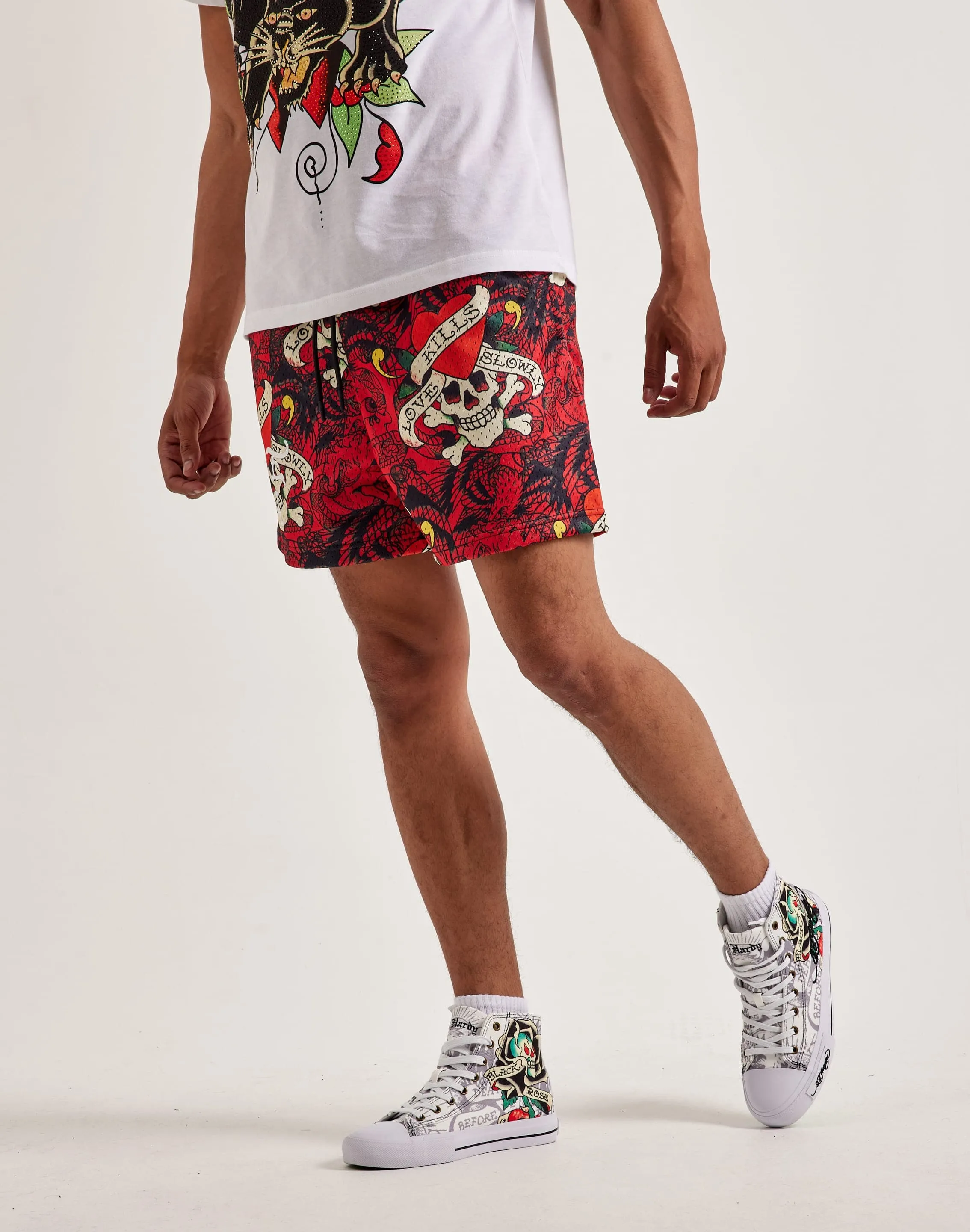 Ed Hardy Skull Mesh Shorts
