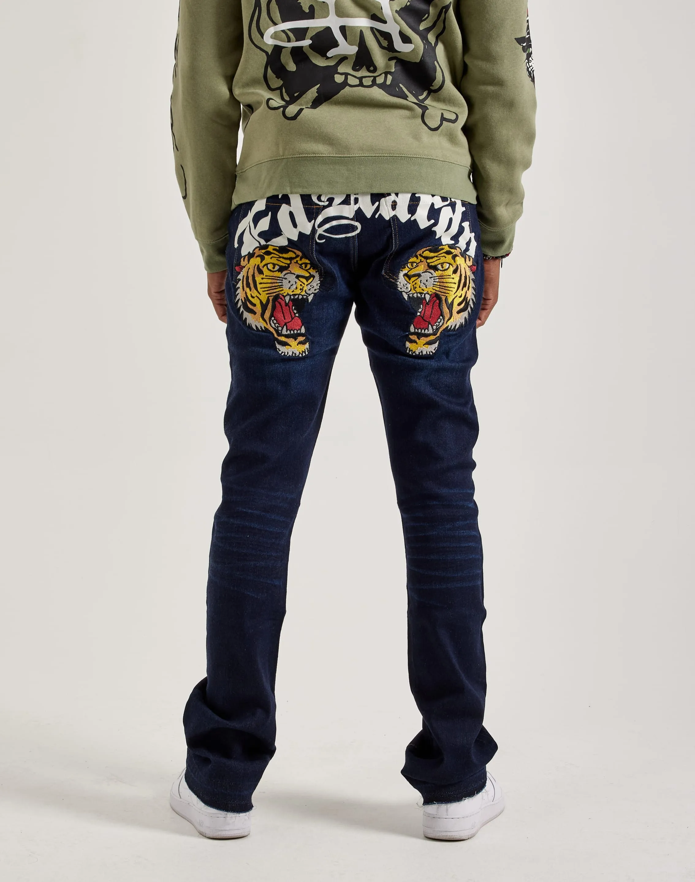 Ed Hardy Tiger Head Jeans