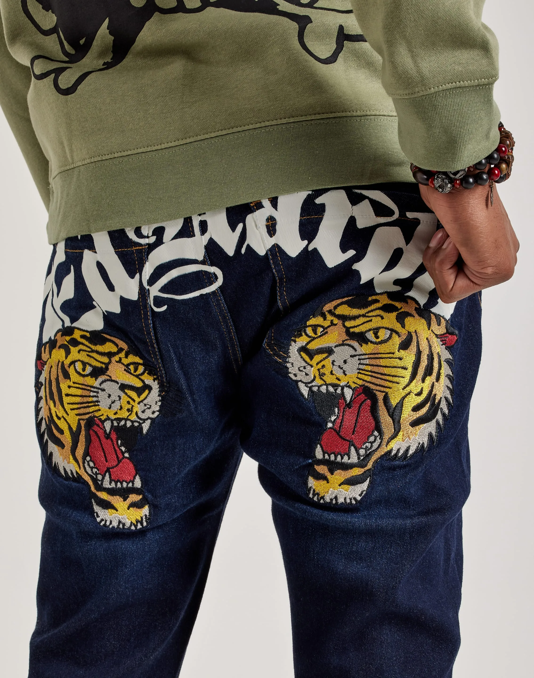 Ed Hardy Tiger Head Jeans