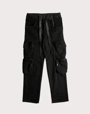 Embellish Nyc Cargo Straight Leg Black Pants