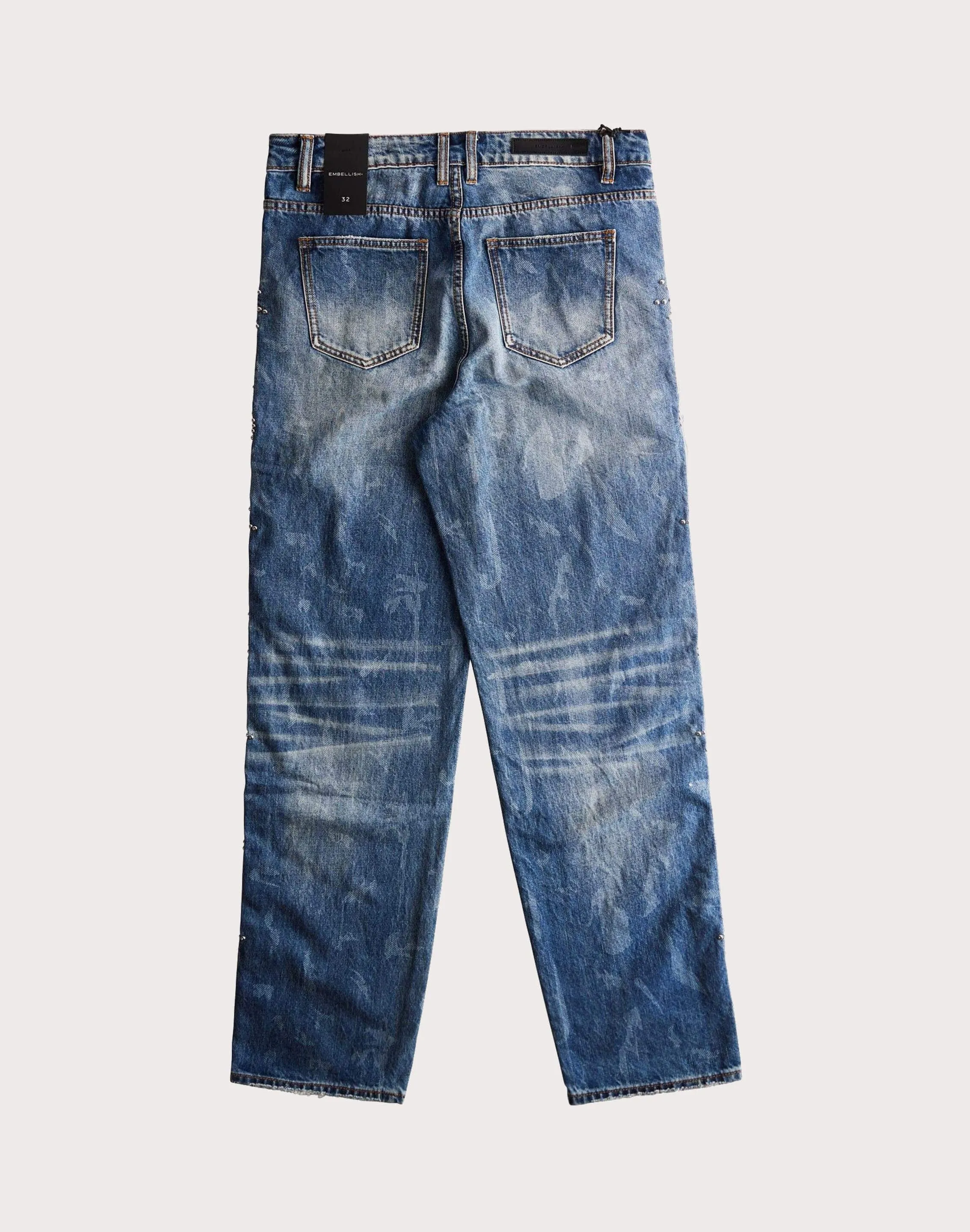 Embellish Nyc Johnny Straight Fit Denim Jeans