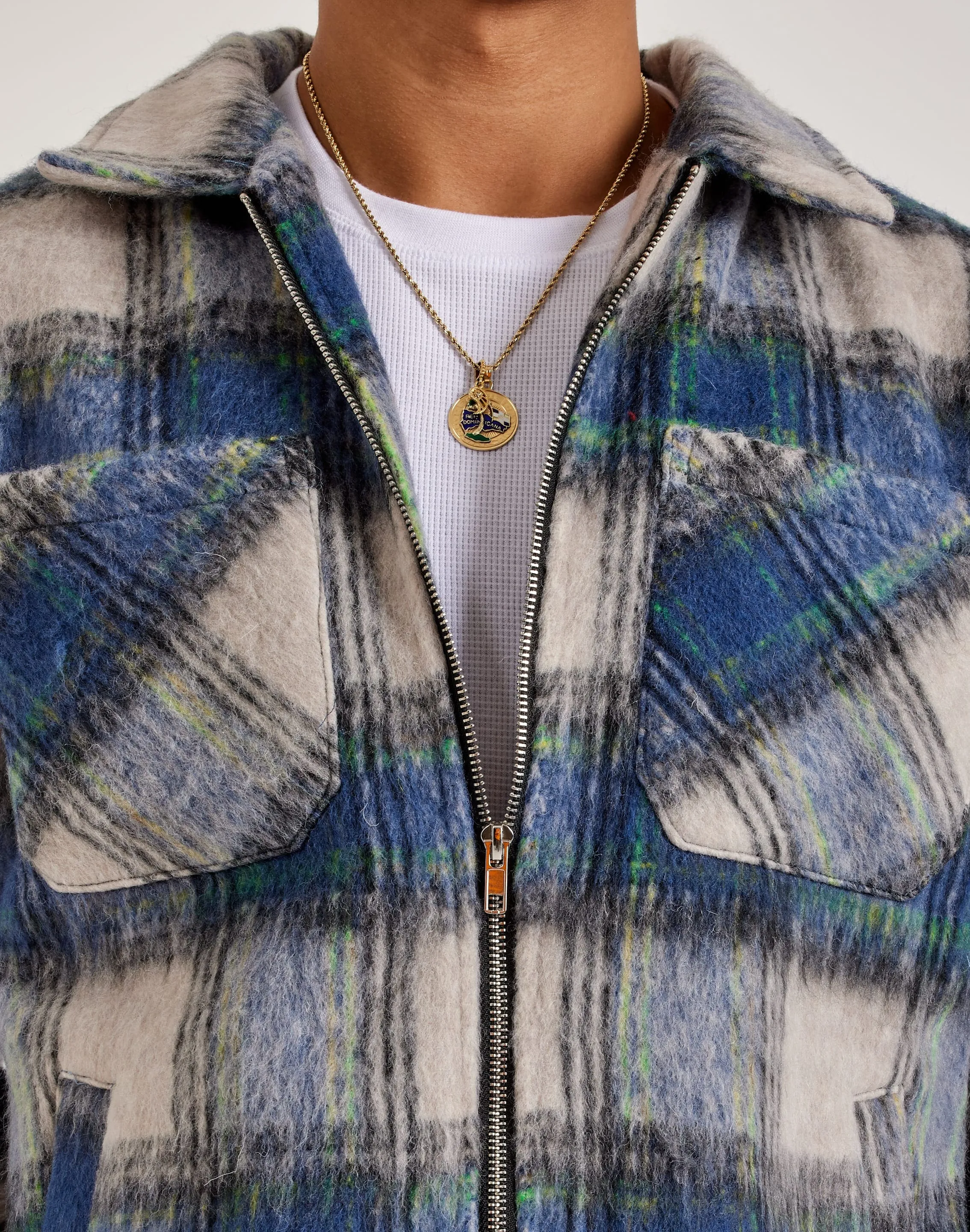 EPTM Mohair Zip-Up Flannel