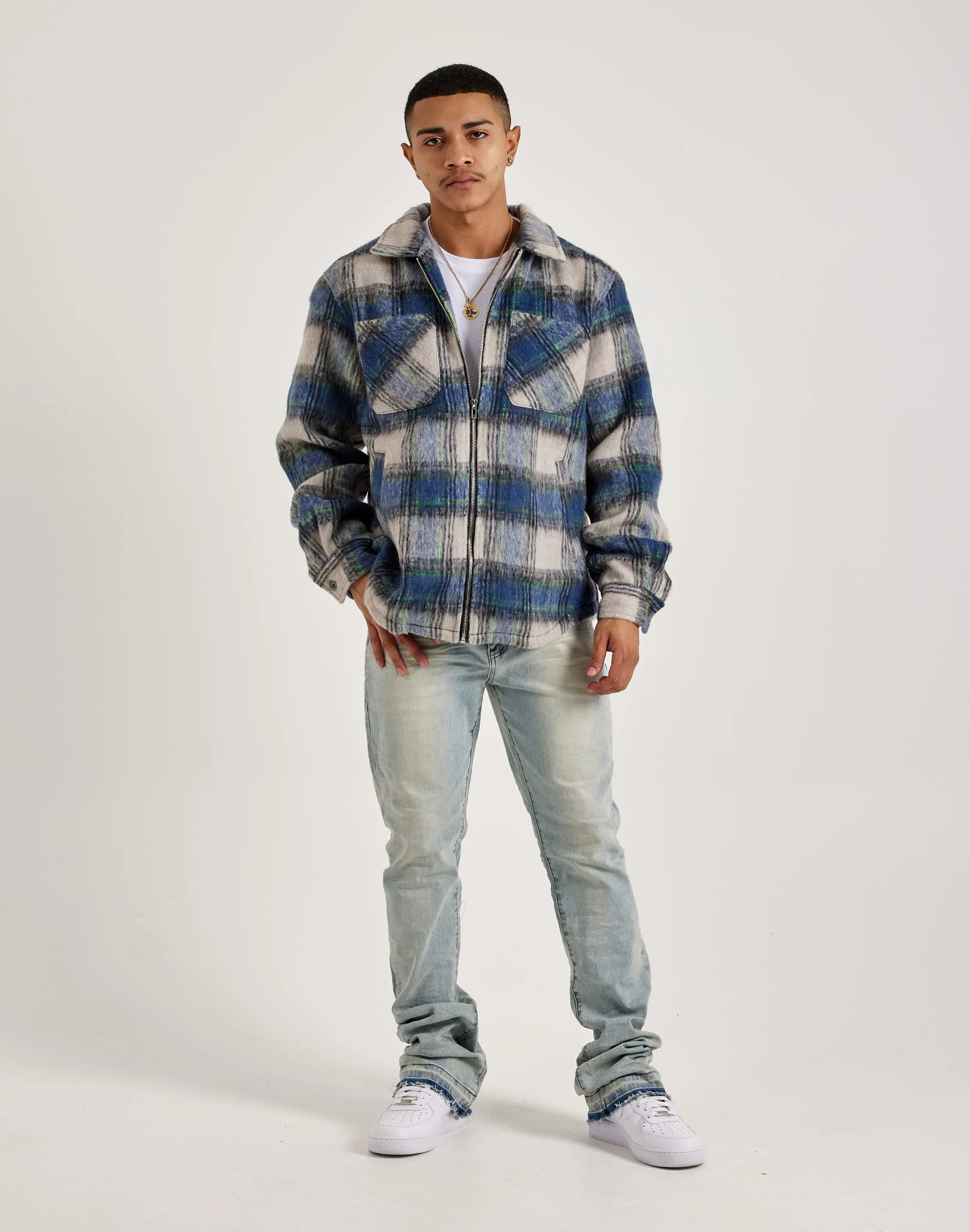 EPTM Mohair Zip-Up Flannel