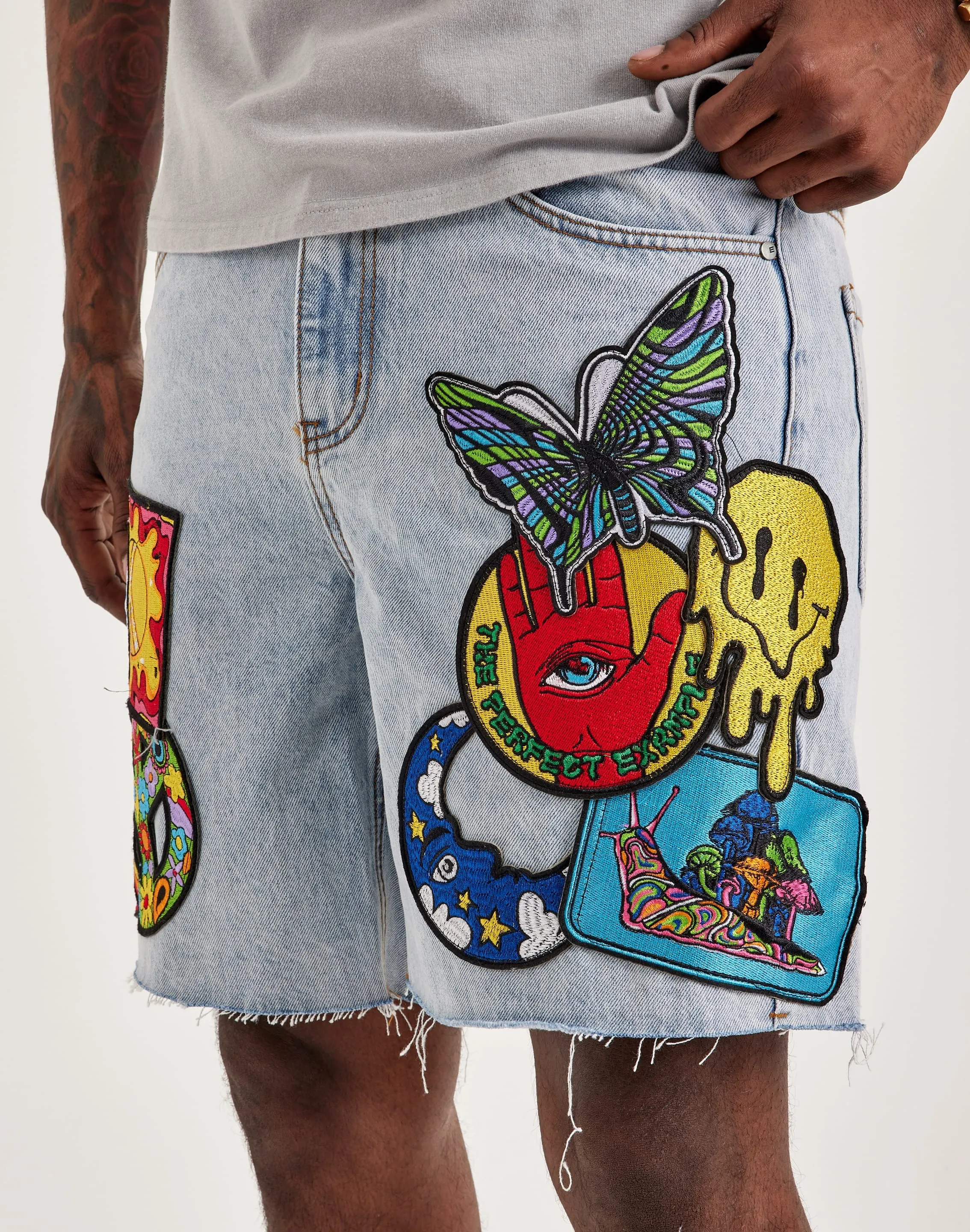 EPTM Trippy Denim Shorts