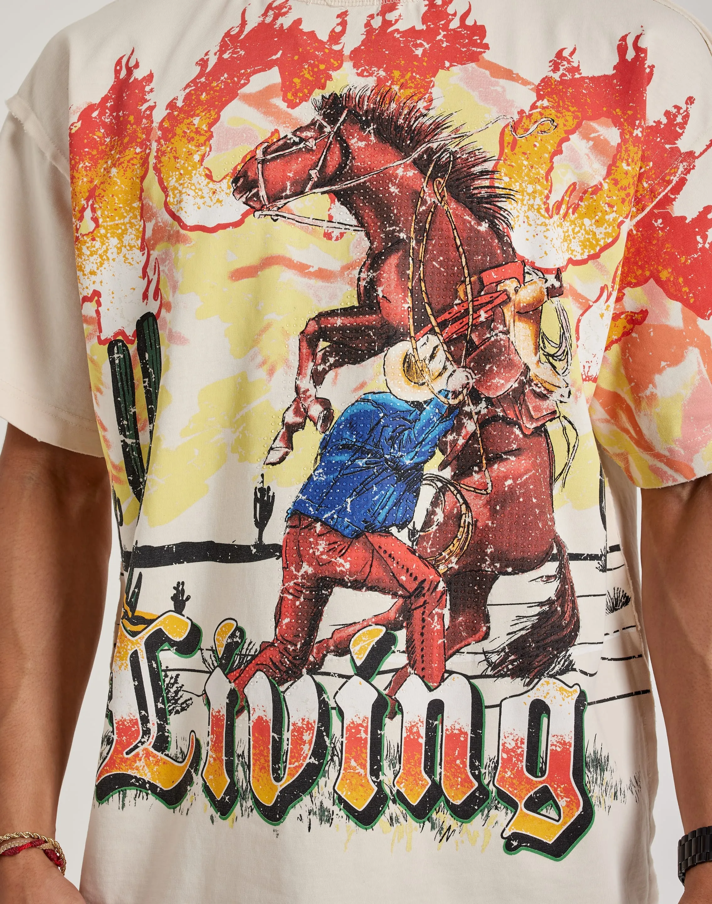 First Row Act Of Living Rhinestone Tee
