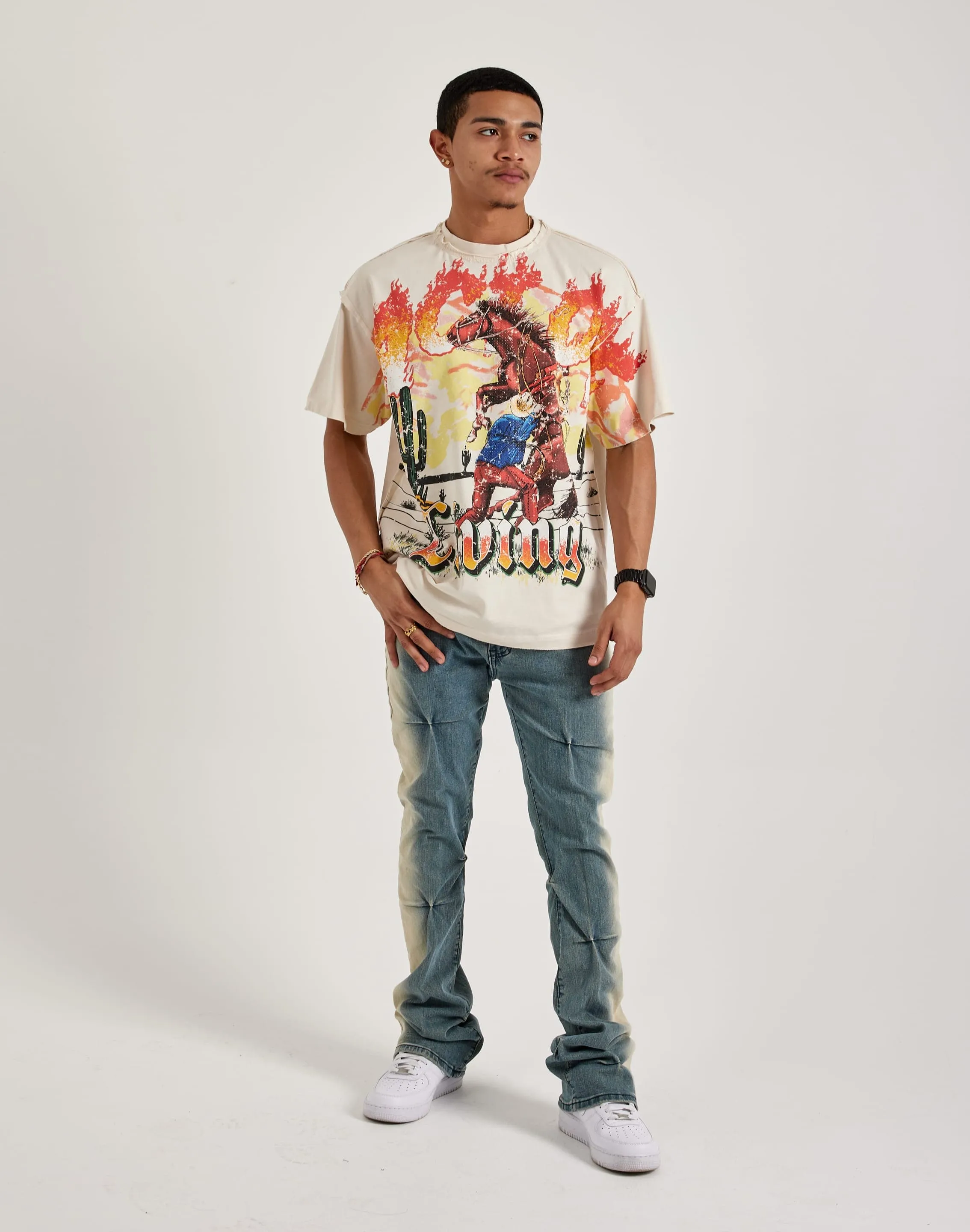 First Row Act Of Living Rhinestone Tee