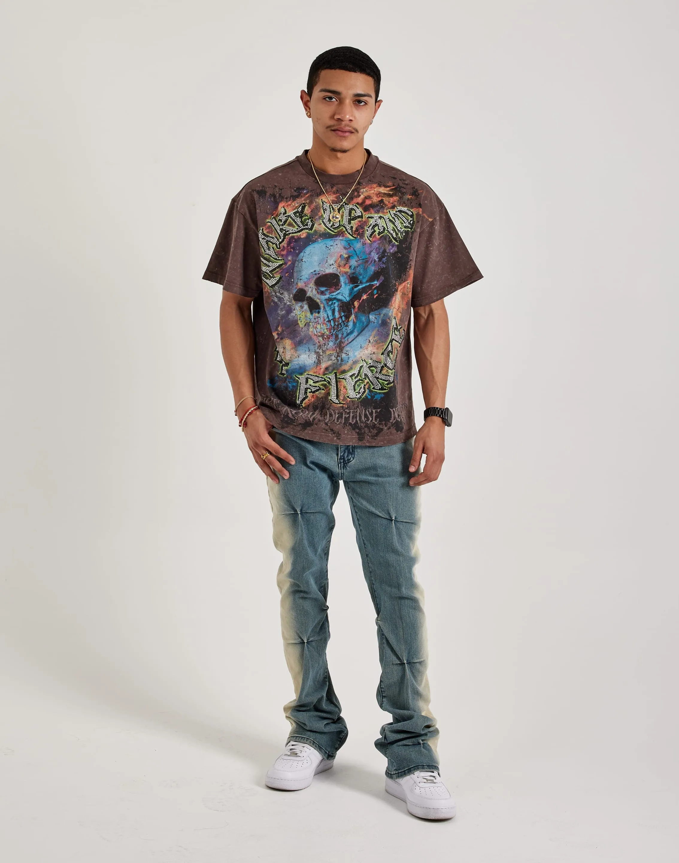 First Row Be Fierce Rhinestone Tee