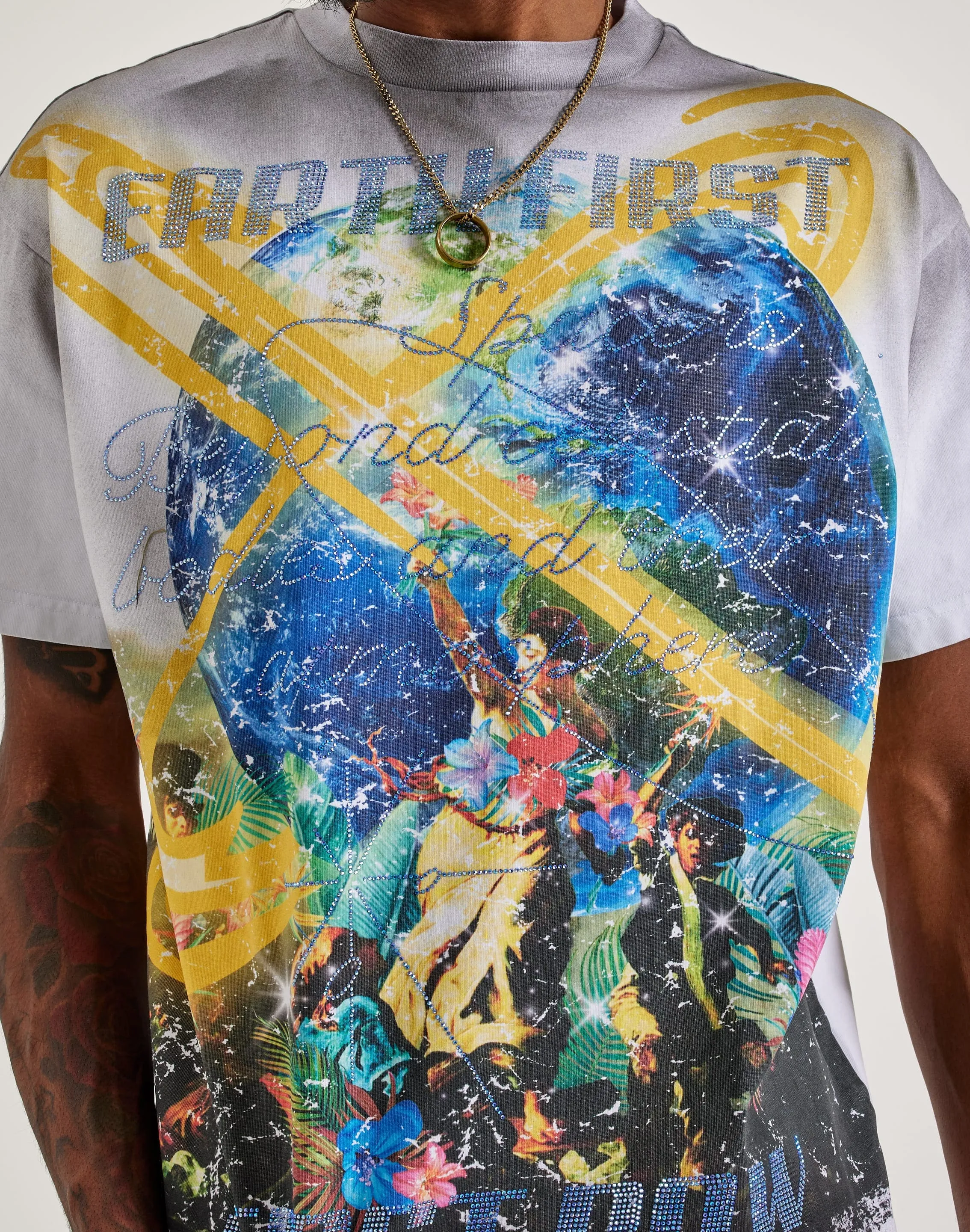 First Row Beyond The Stars Rhinestone Tee