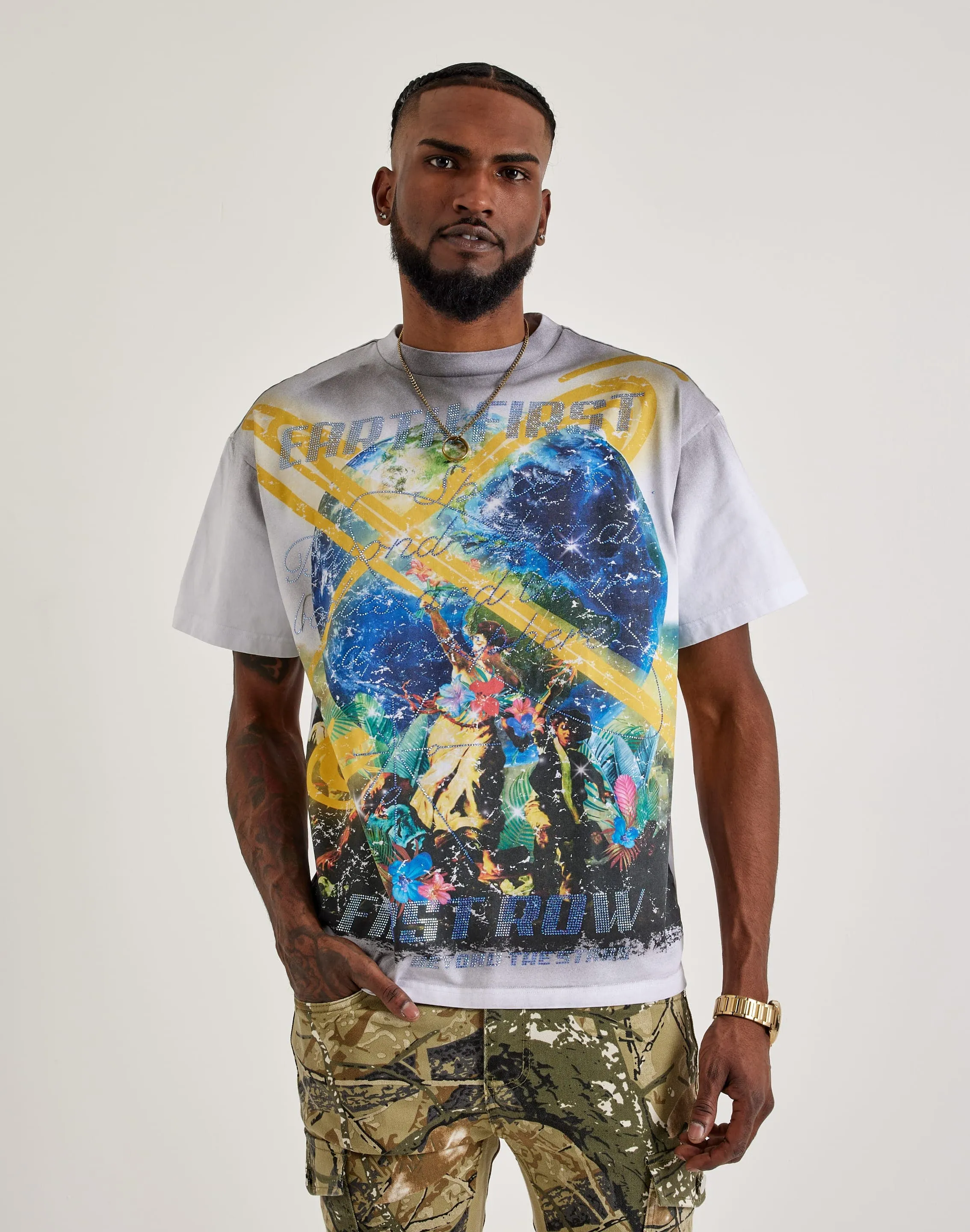 First Row Beyond The Stars Rhinestone Tee