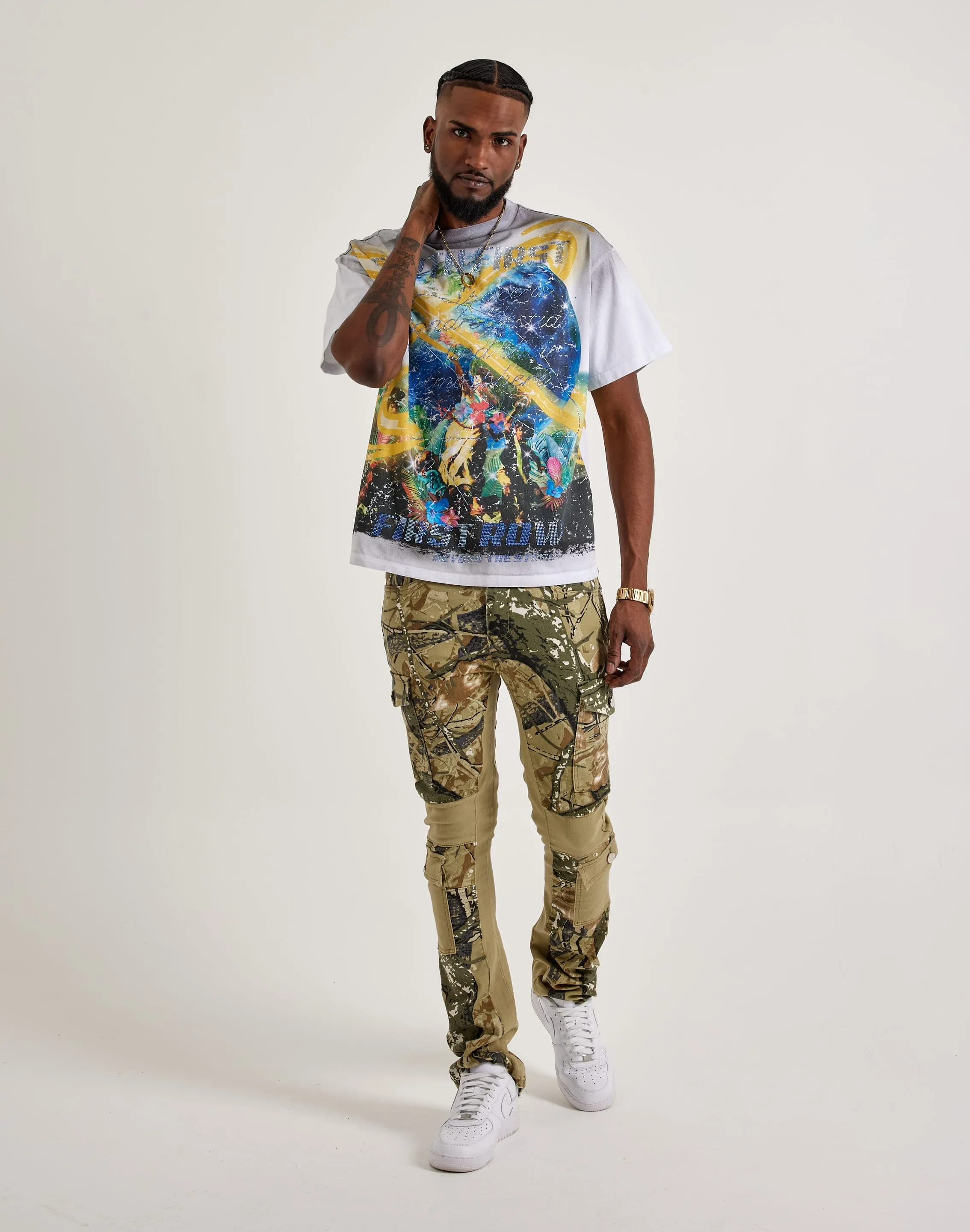 First Row Beyond The Stars Rhinestone Tee