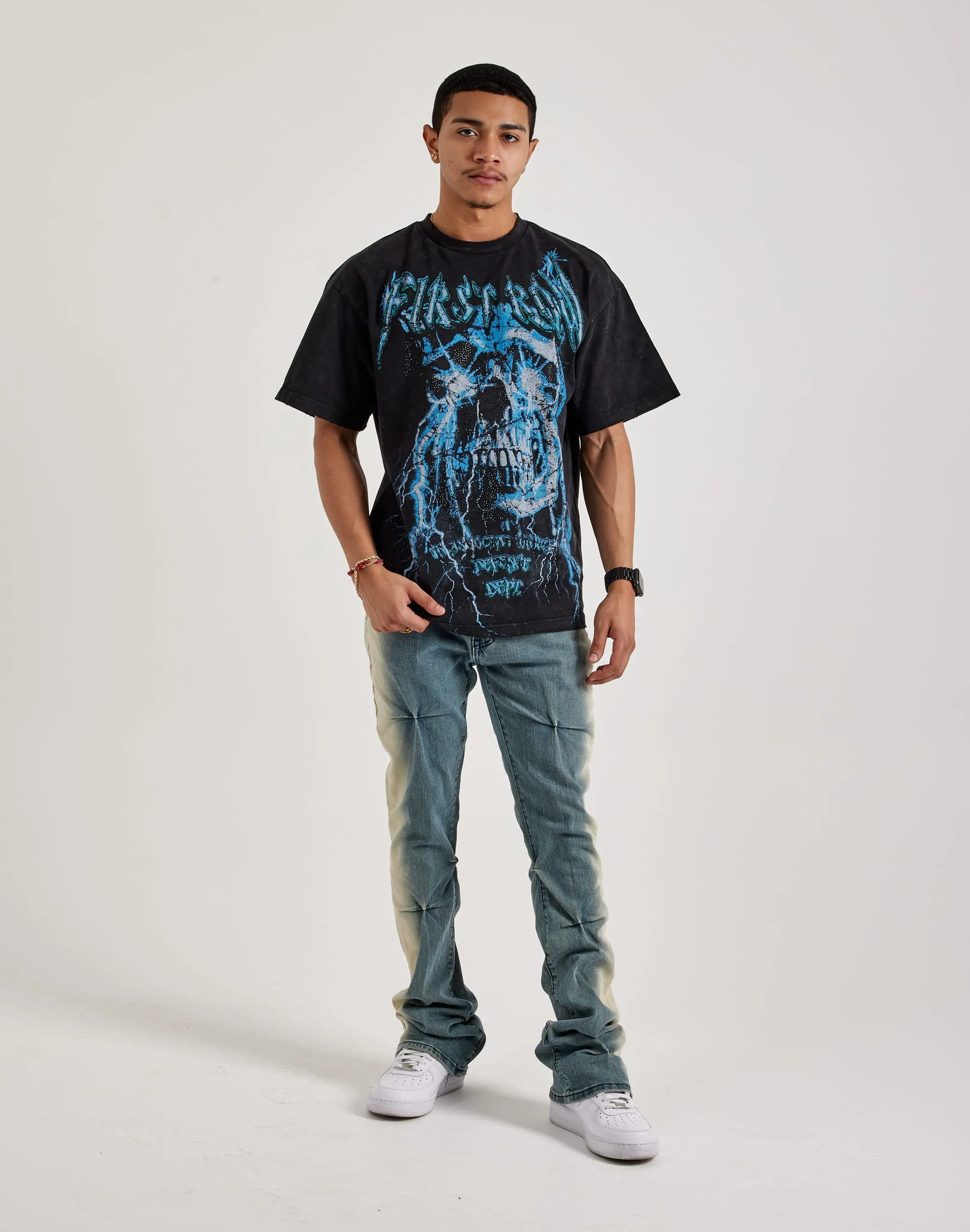 First Row Defense Department Rhinestone Tee