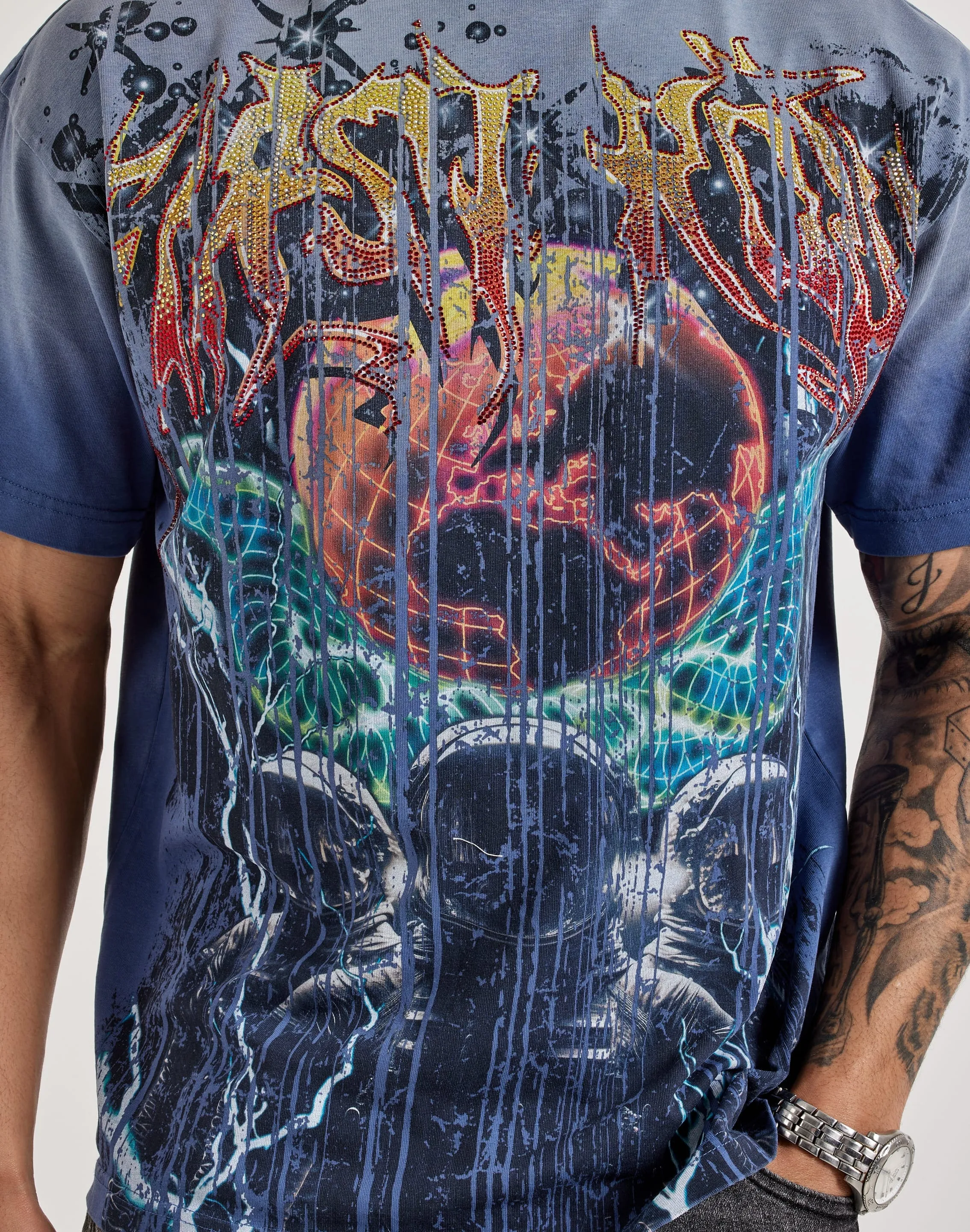 First Row DEPT Rhinestone Tee