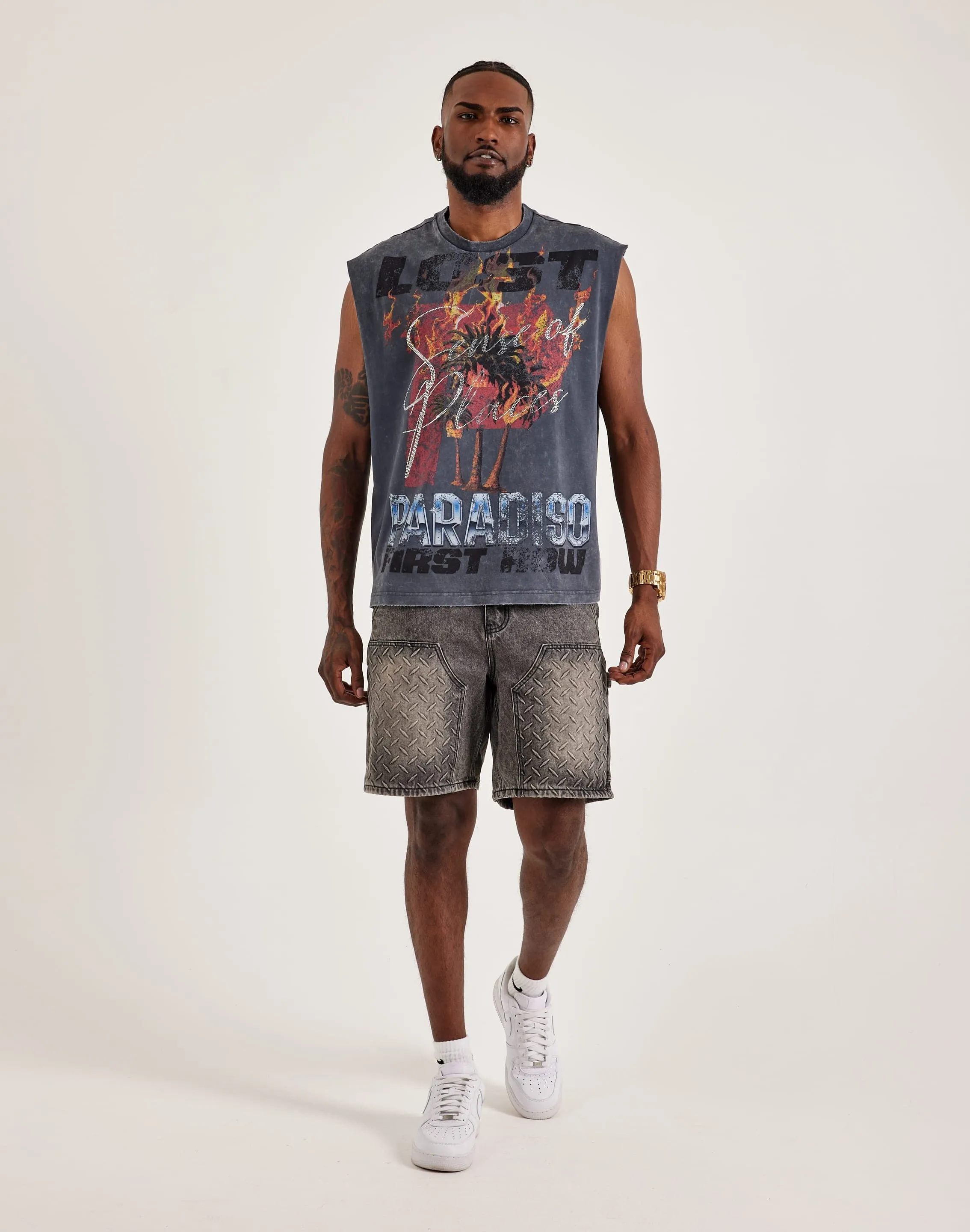 First Row Lost Sleeveless Tee