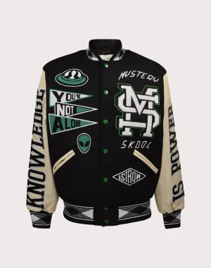 First Row Mystery School Varsity Black Jacket