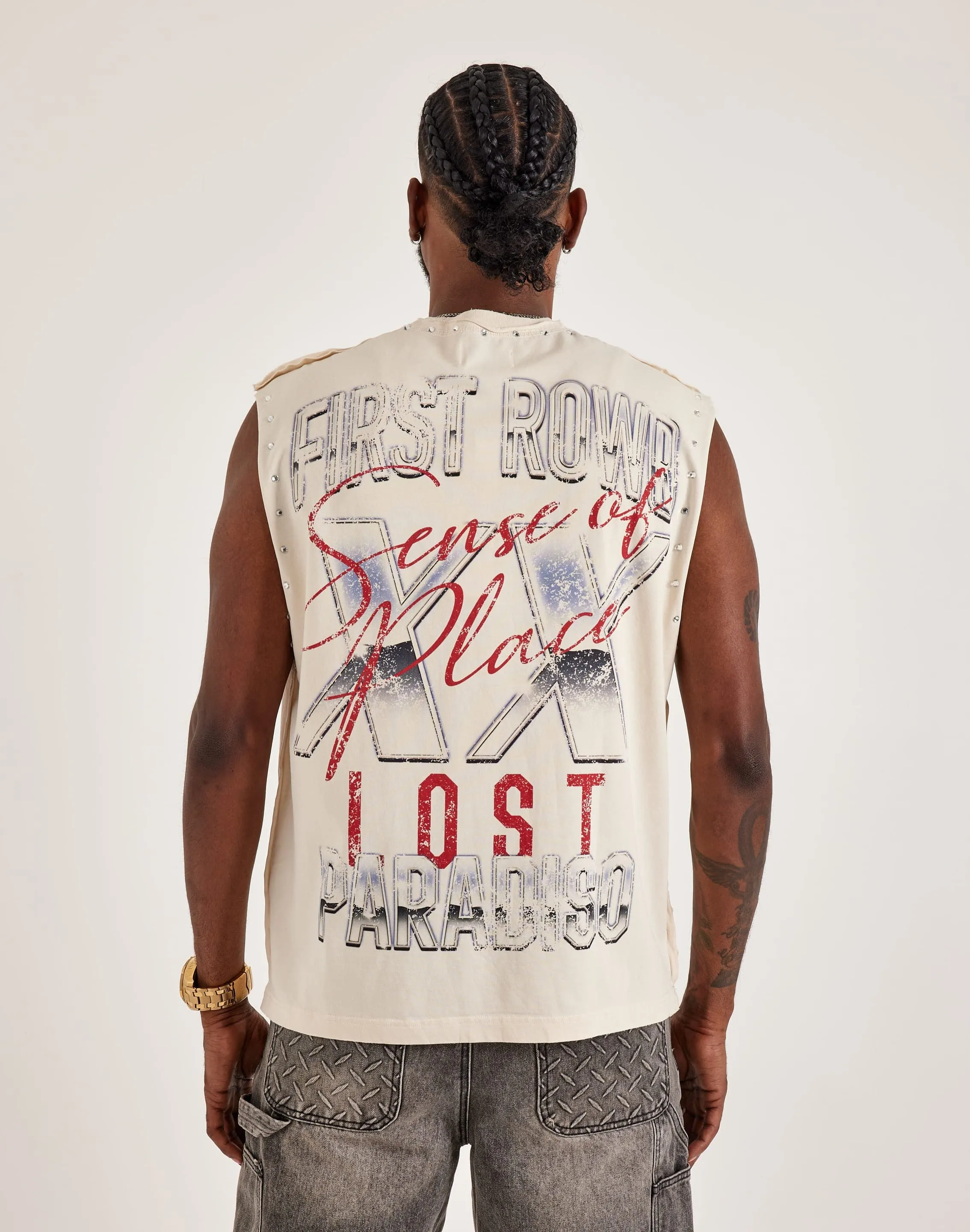 First Row Sleeveless Tee