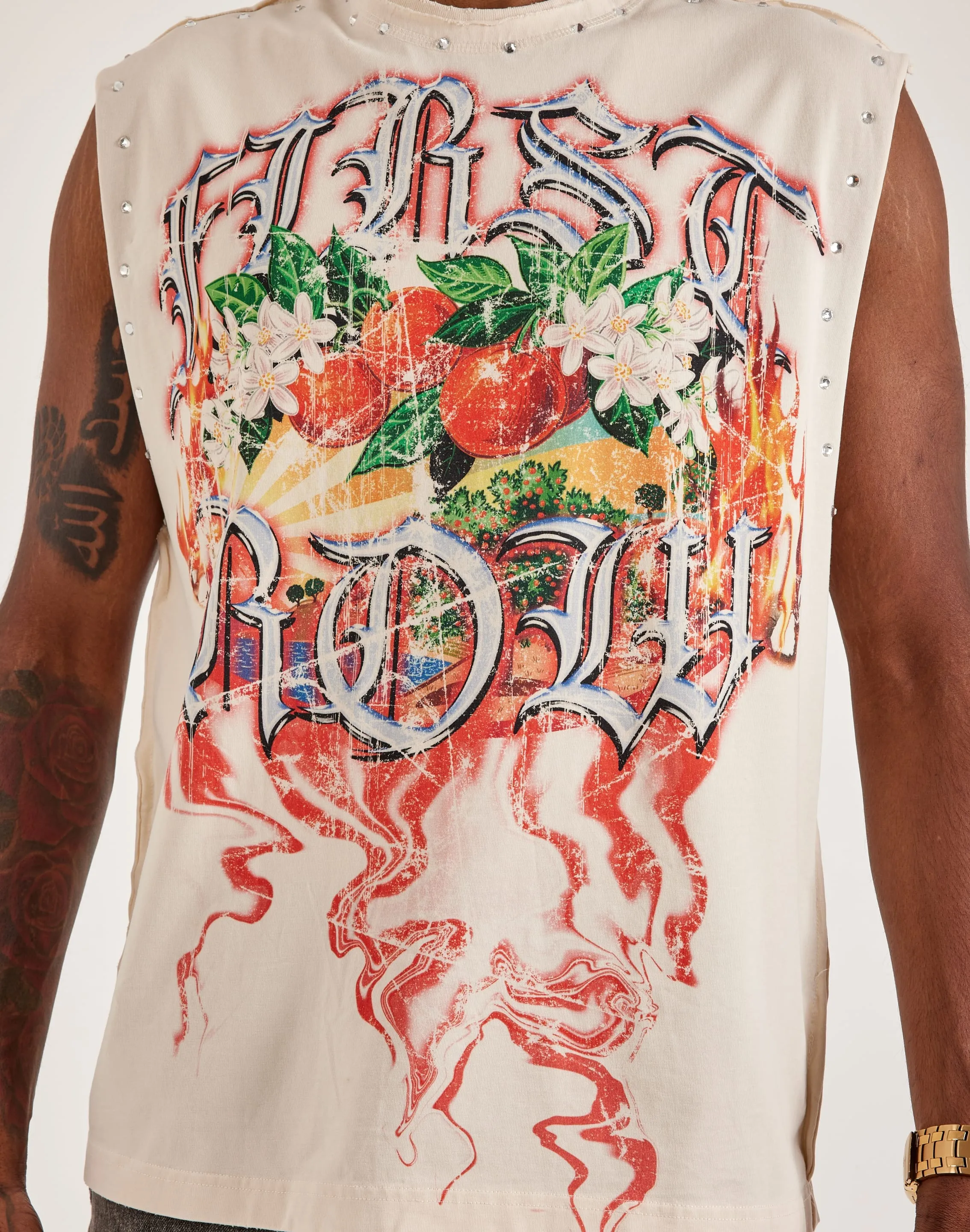 First Row Sleeveless Tee