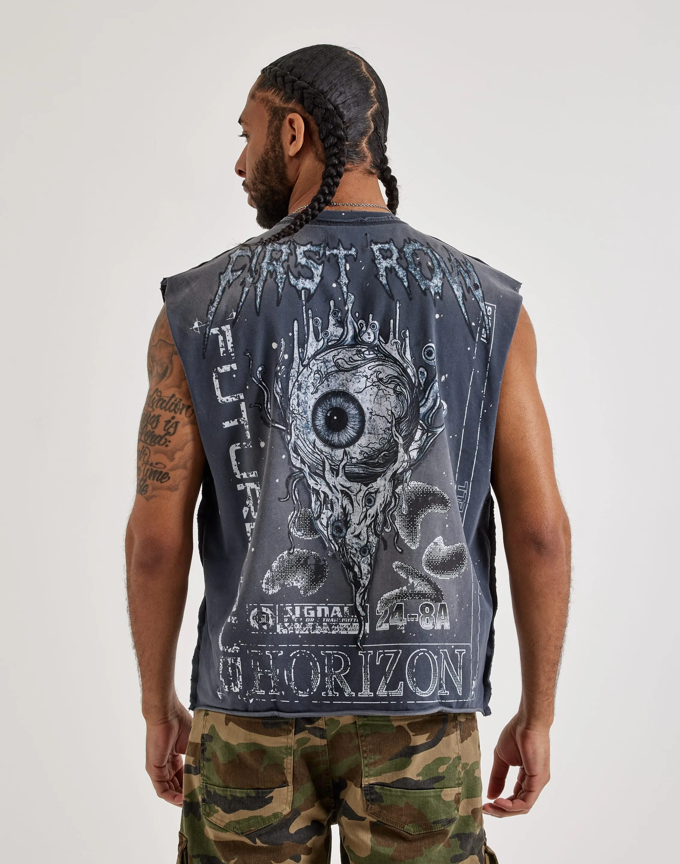 First Row Stay Curious Sleeveless Tee