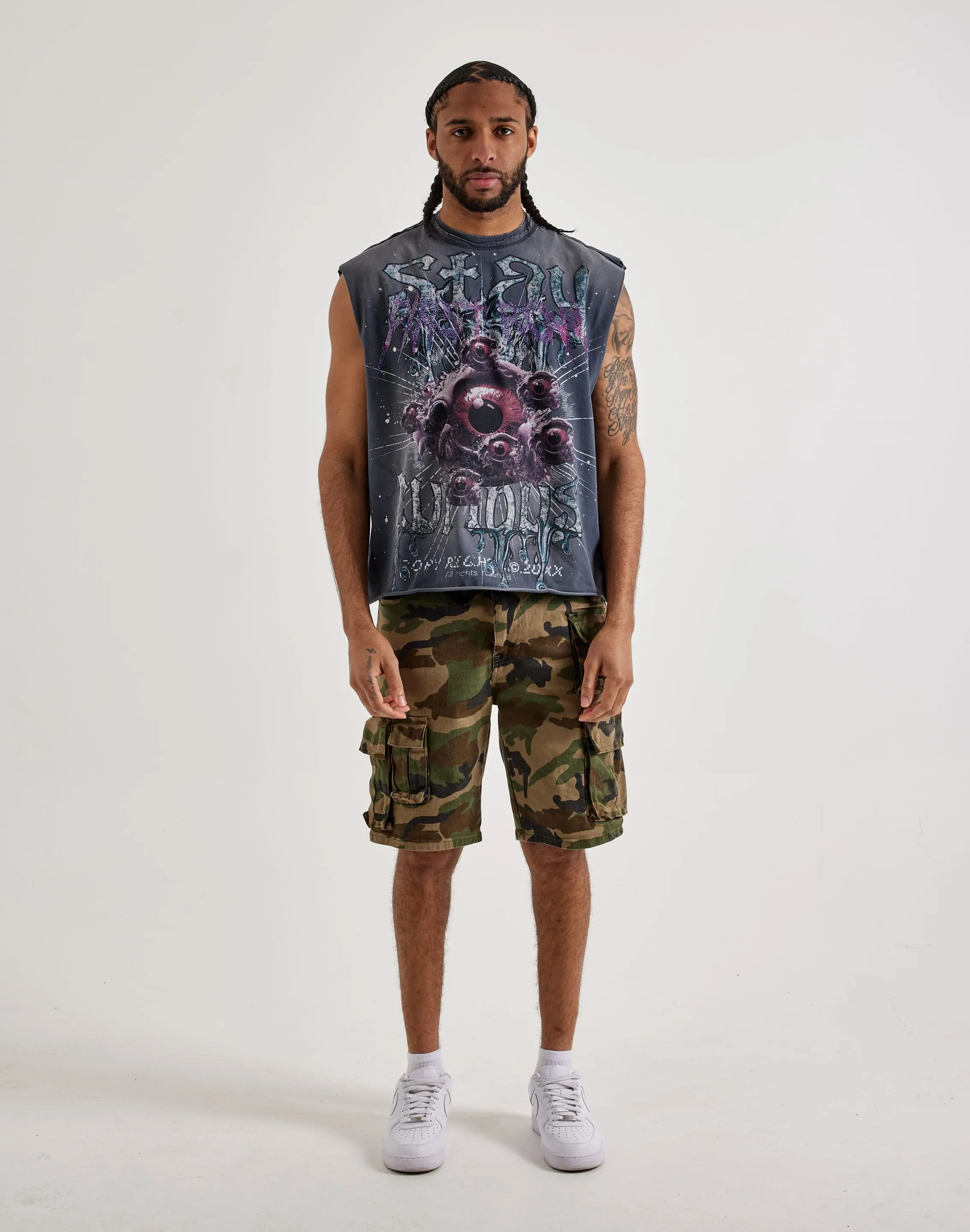 First Row Stay Curious Sleeveless Tee