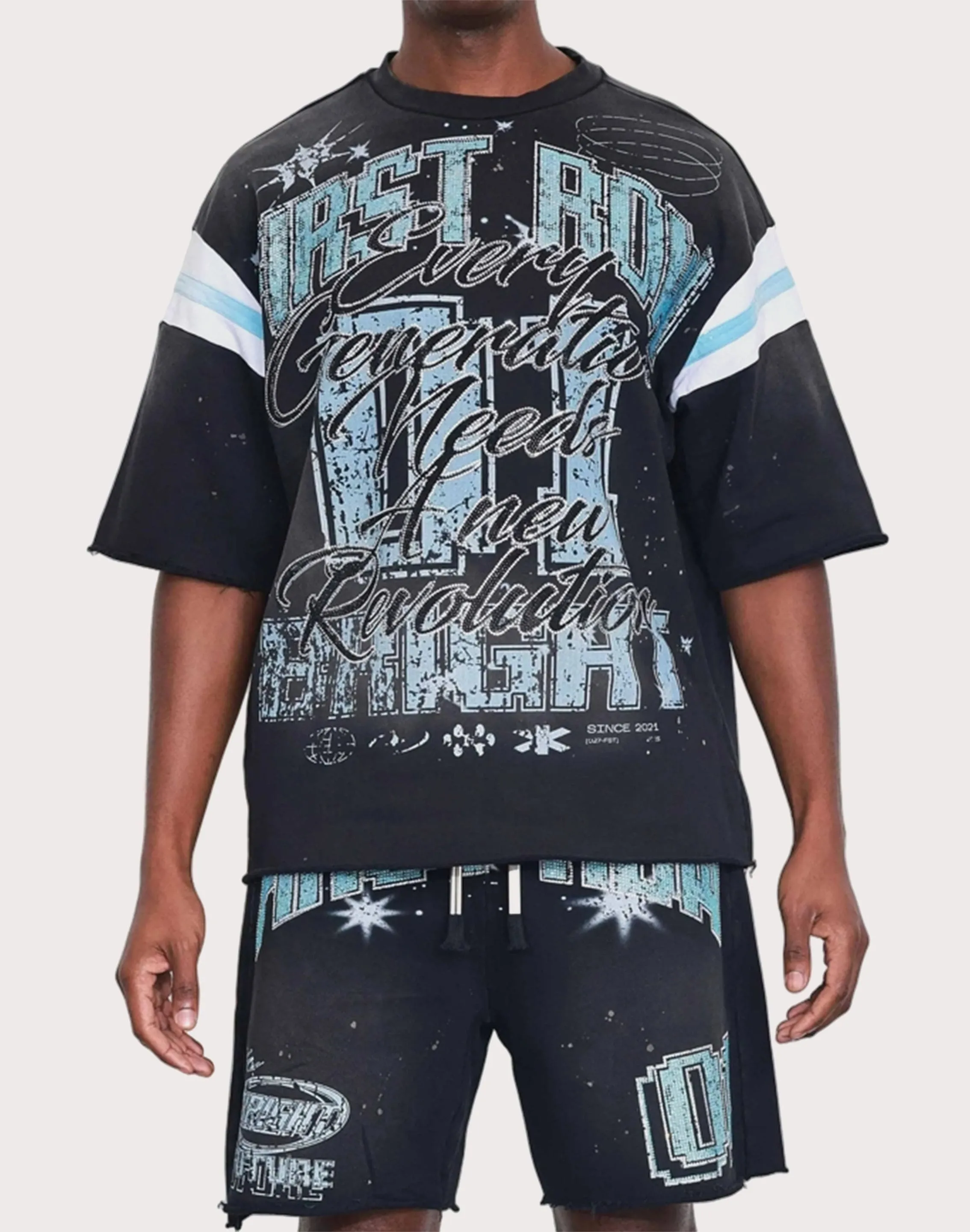 First Row Washed Bright Future Stones Tee