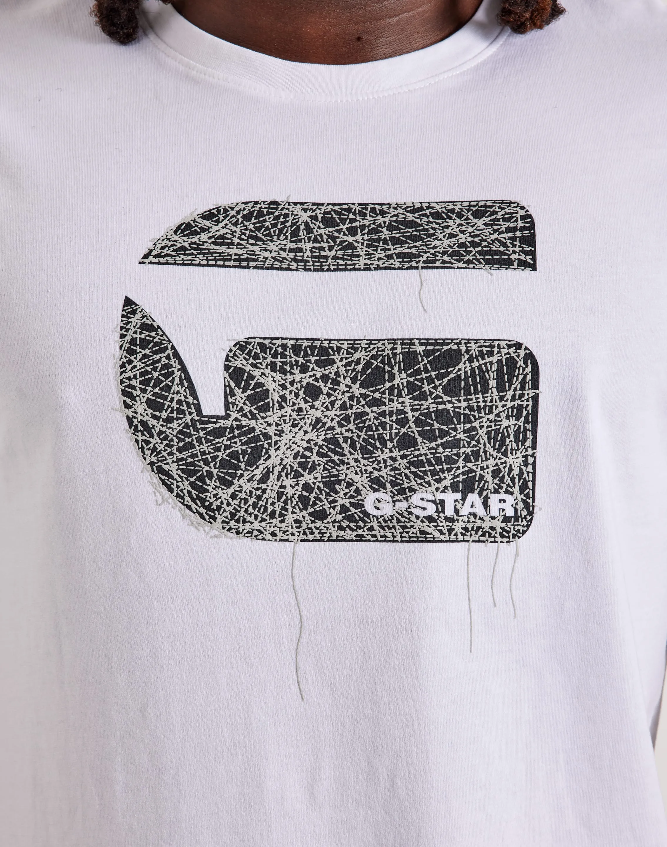 G-Star Faux Embroidery Logo Tee