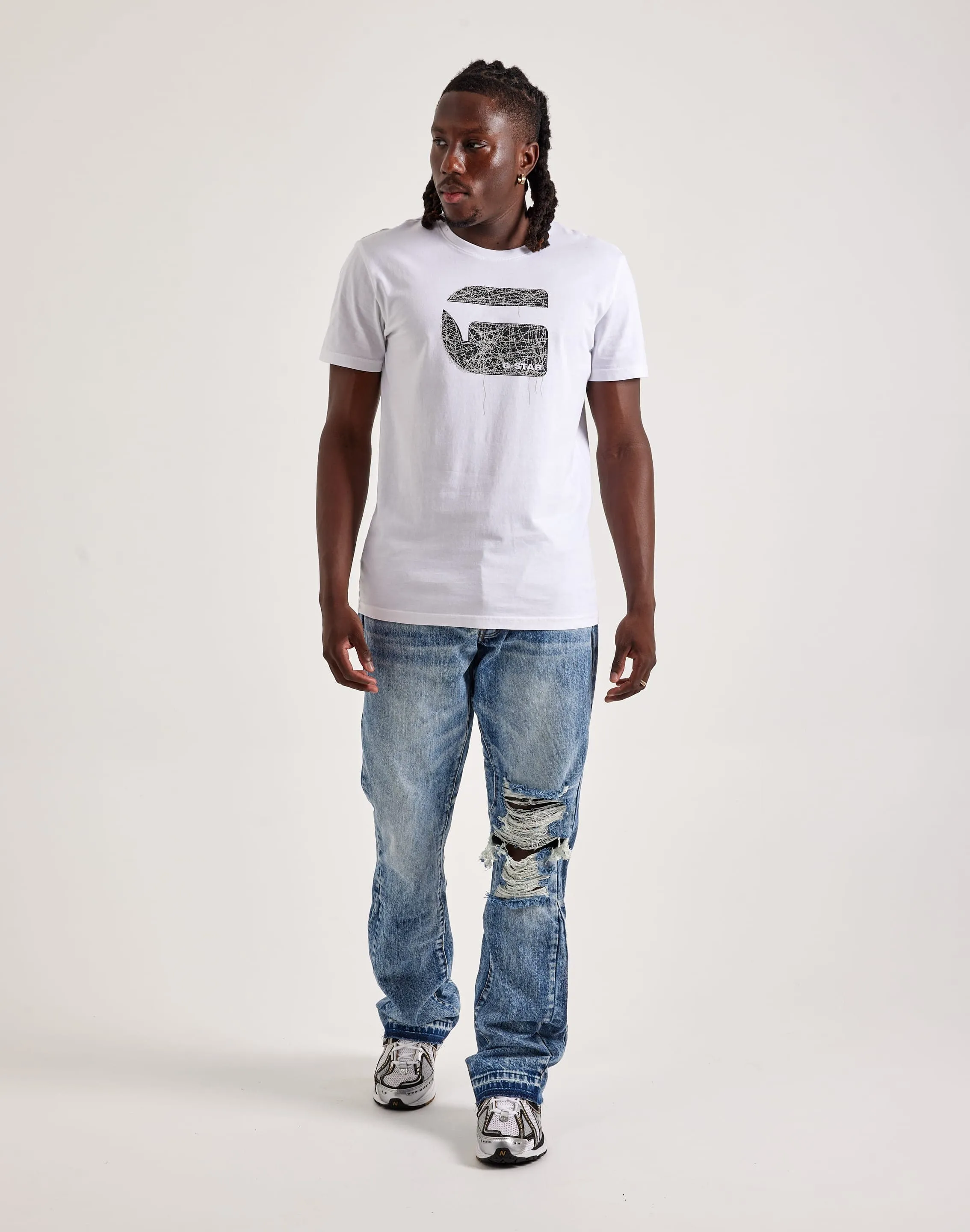 G-Star Faux Embroidery Logo Tee