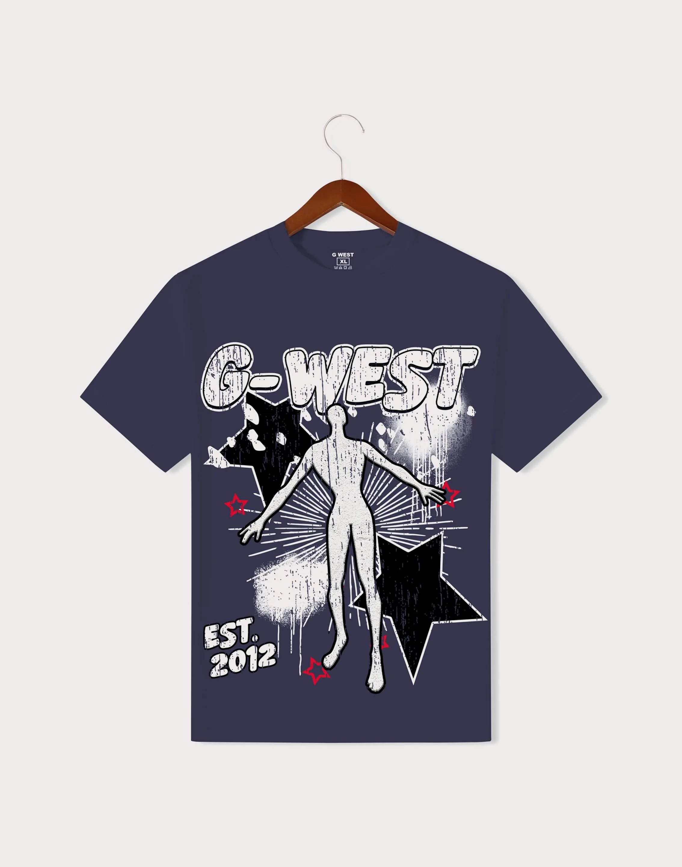 GIORGIO WEST LLC Dazzling Dynamo AJ6 Navy Tee
