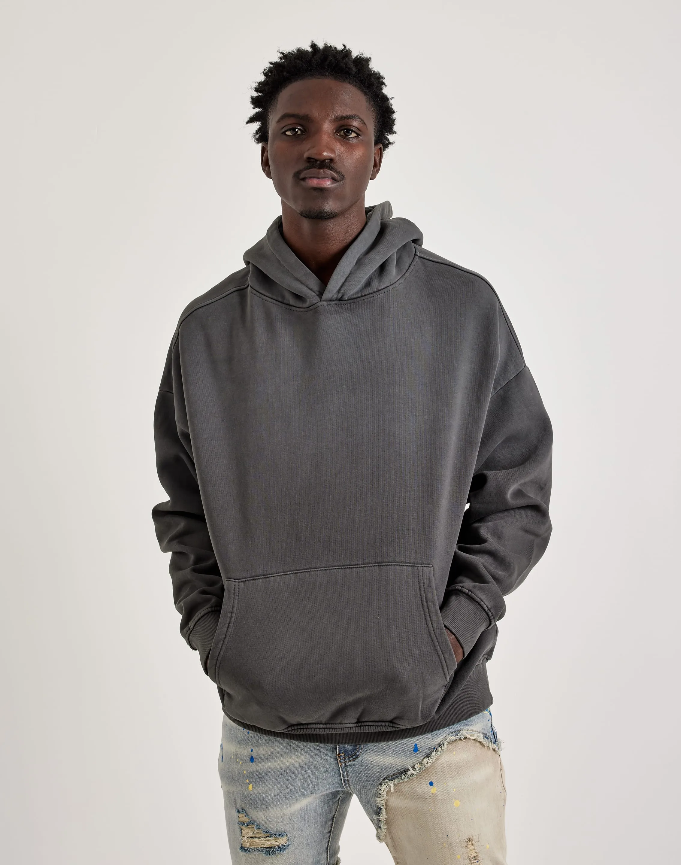Gneiss Sun-Dried Wash Drop Shoulder Hoodie