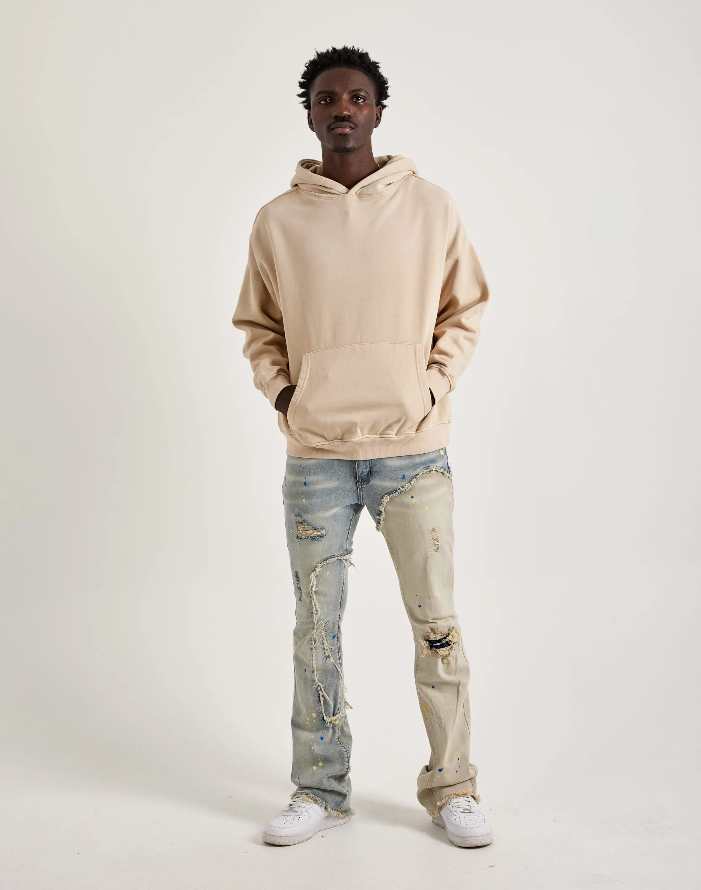 Gneiss Sun-Dried Wash Drop Shoulder Hoodie