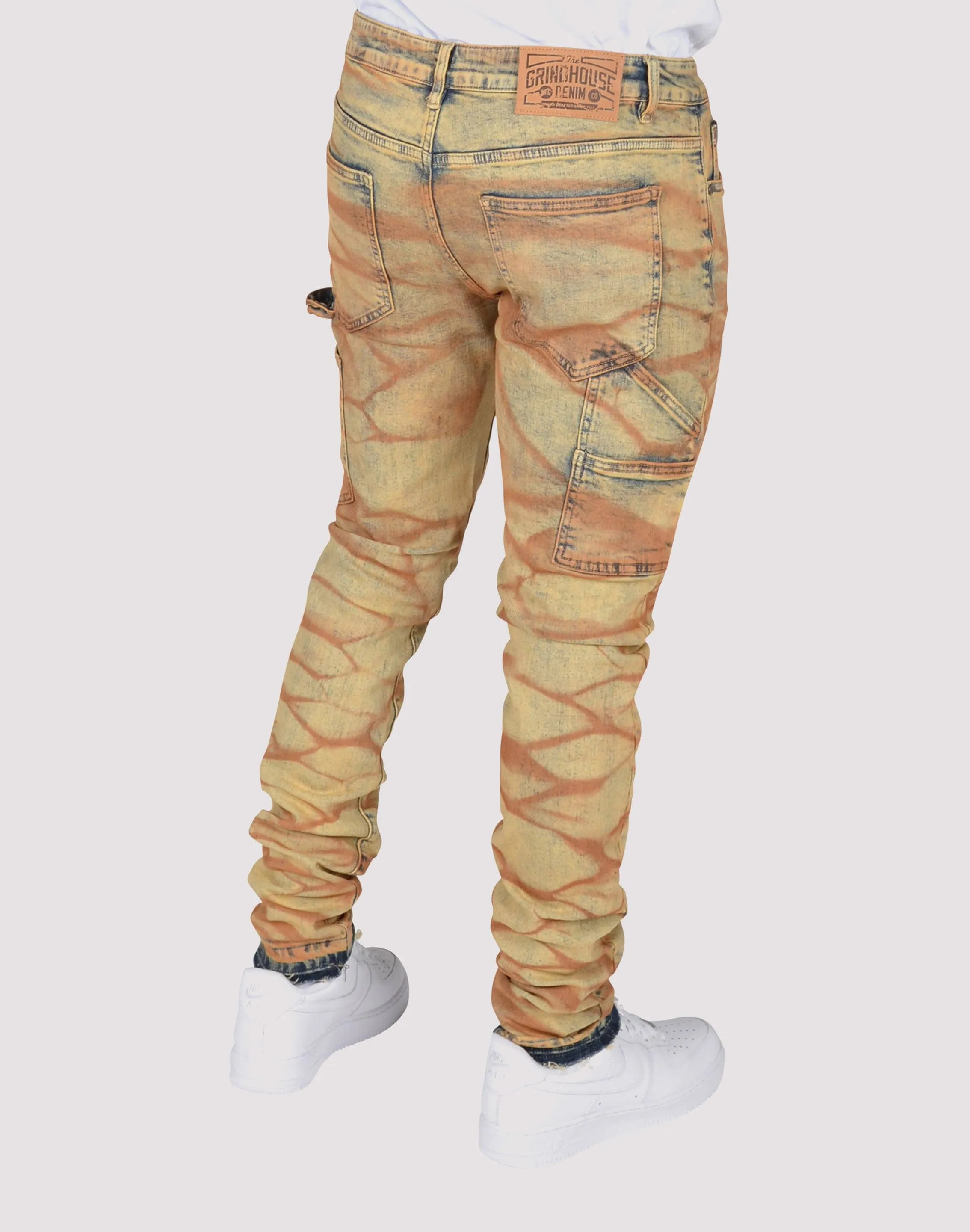 Grindhouse Acid Washed Slim Fit Denim Jeans