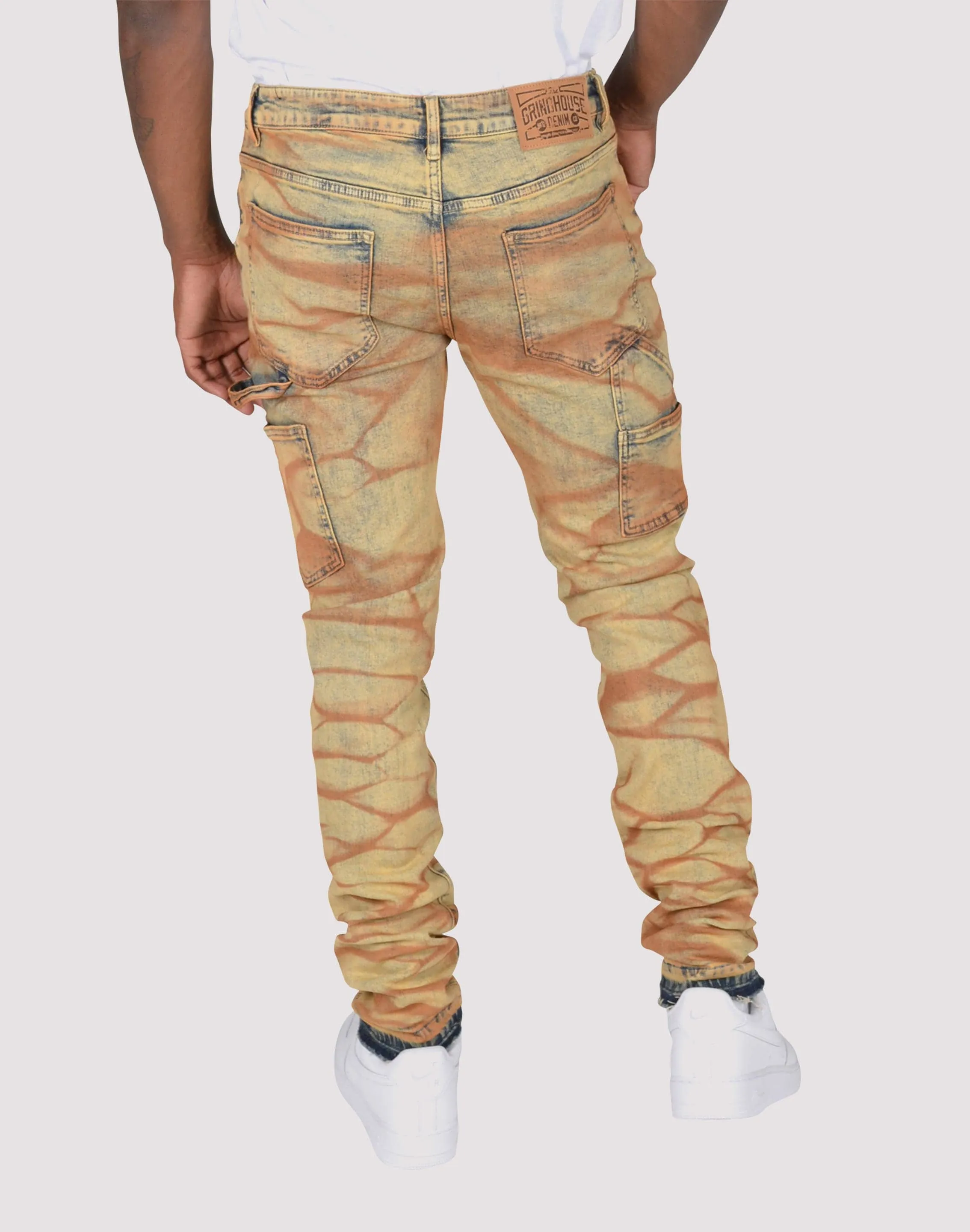 Grindhouse Acid Washed Slim Fit Denim Jeans