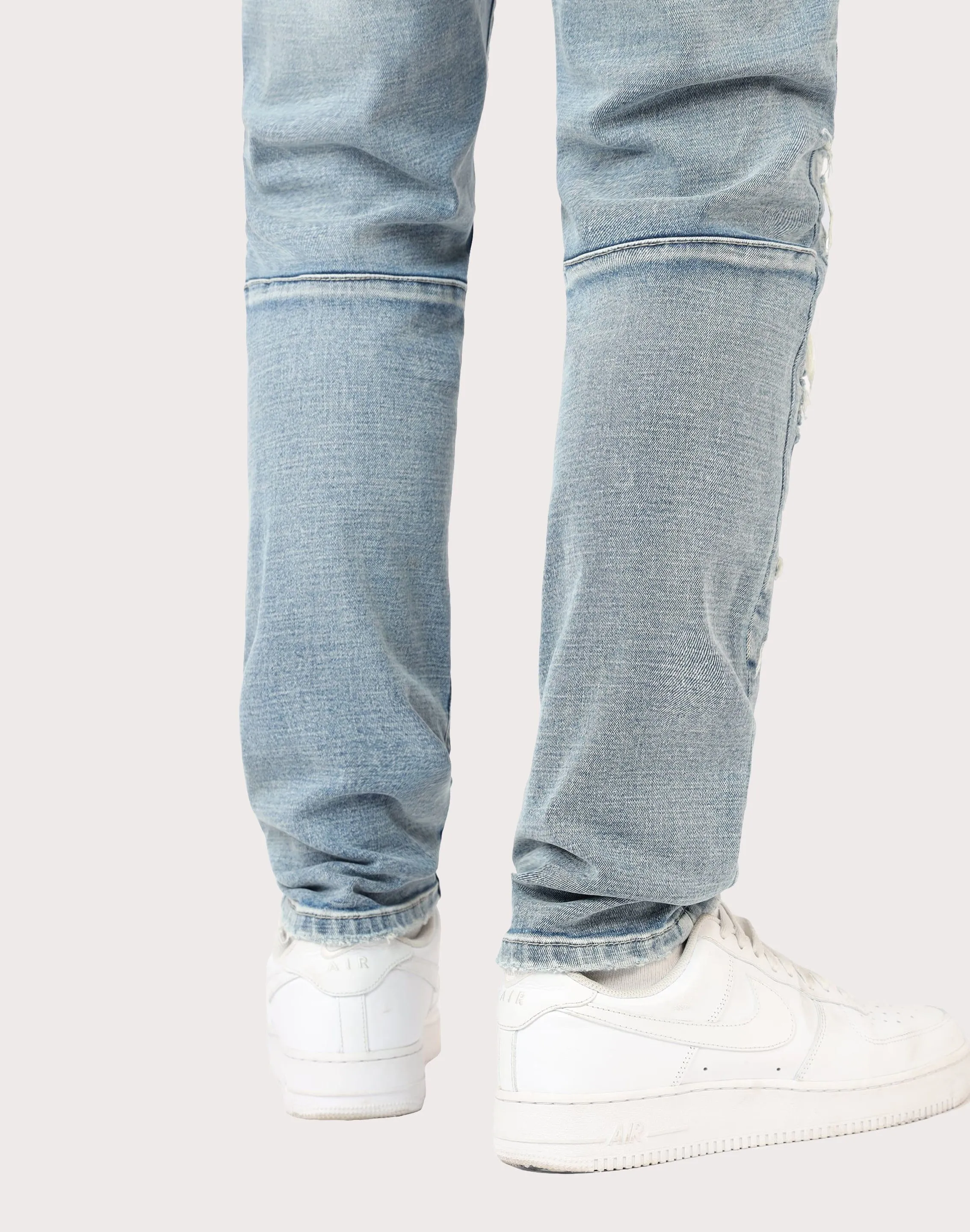 Grindhouse Ashley Slim Fit Heavy Rip N Repair Denim Jeans