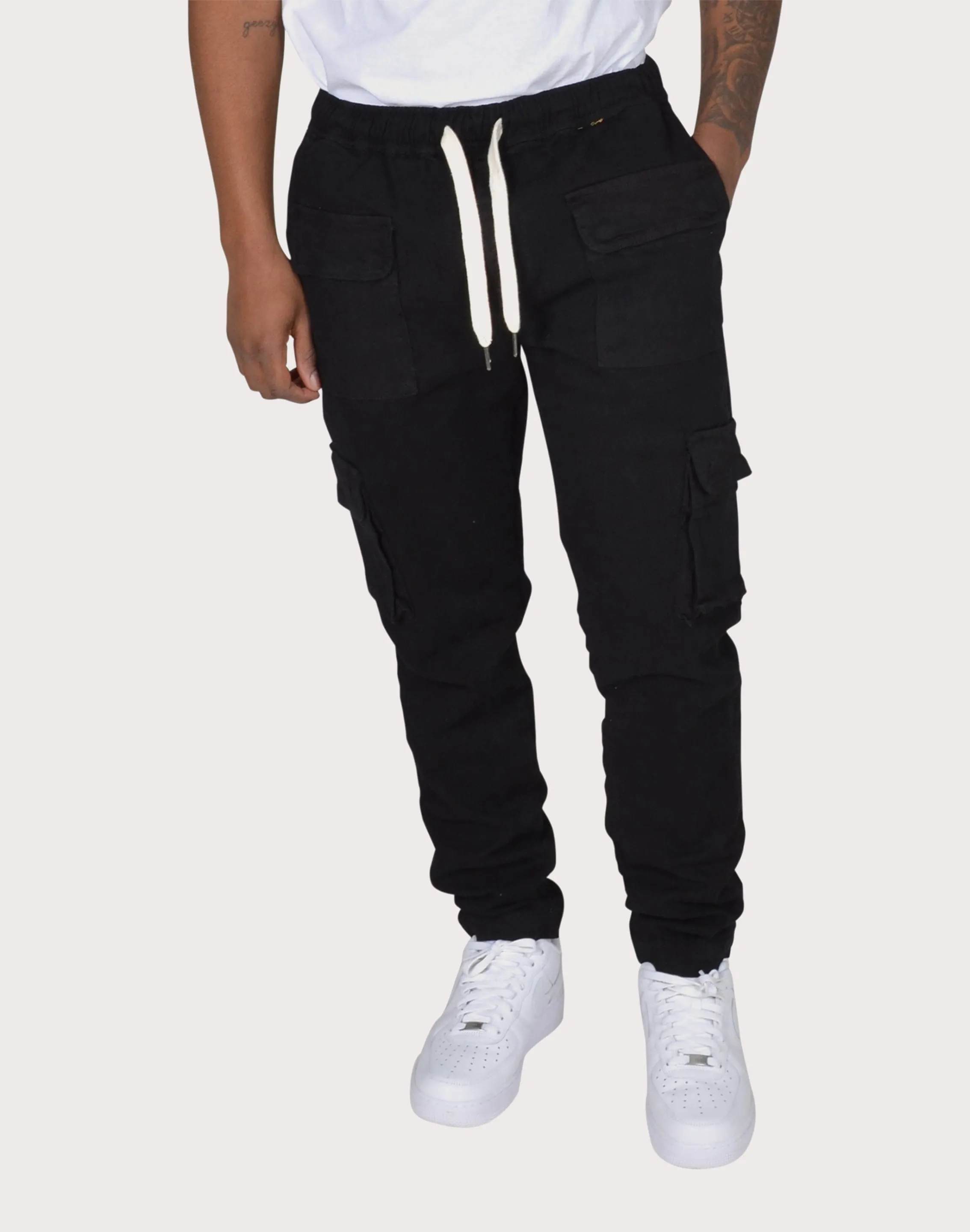 Grindhouse Black Cargo Twill Pants