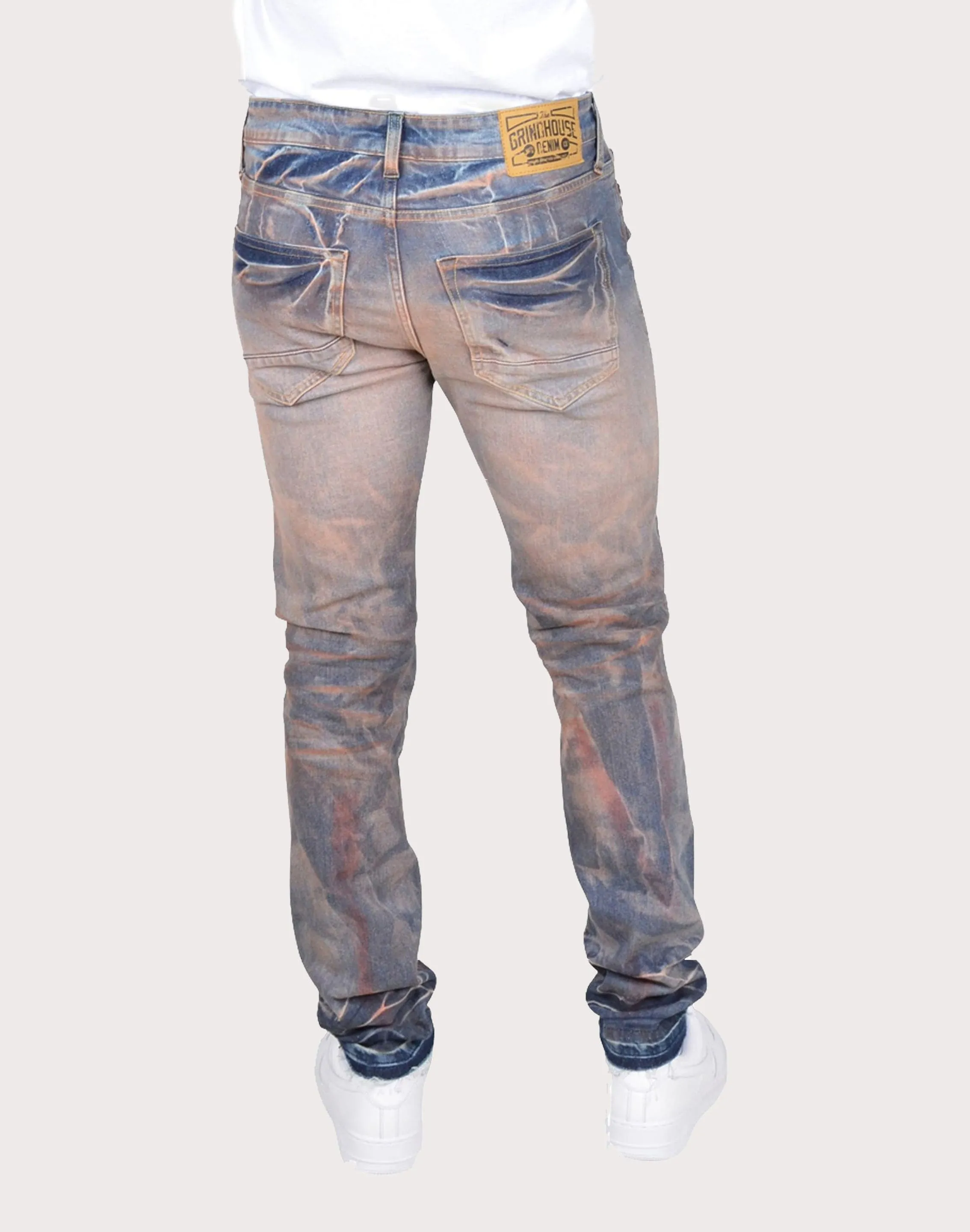 Grindhouse Blue Rip N Repair Jeans