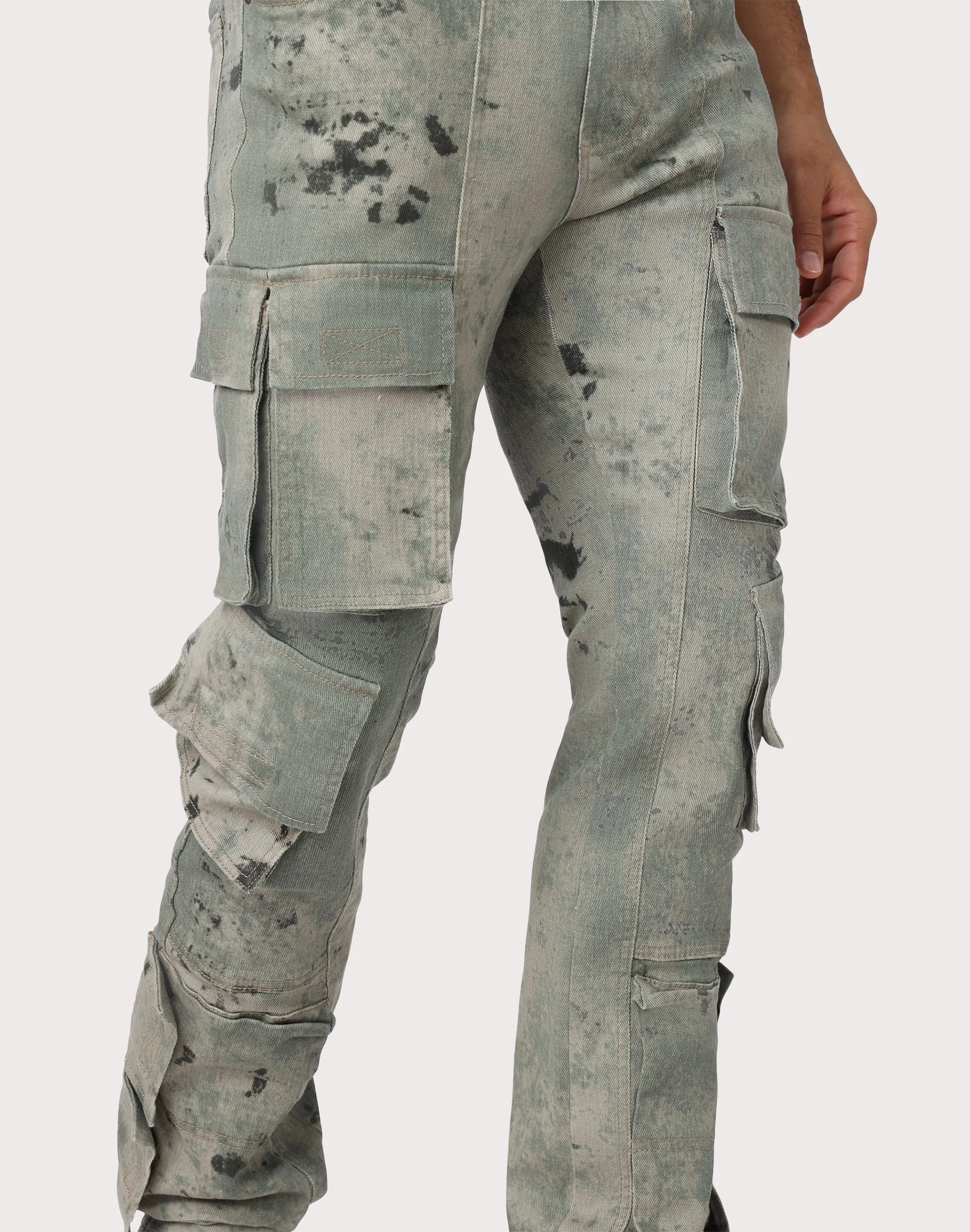 Grindhouse Camo Green Solar Cargo Pants