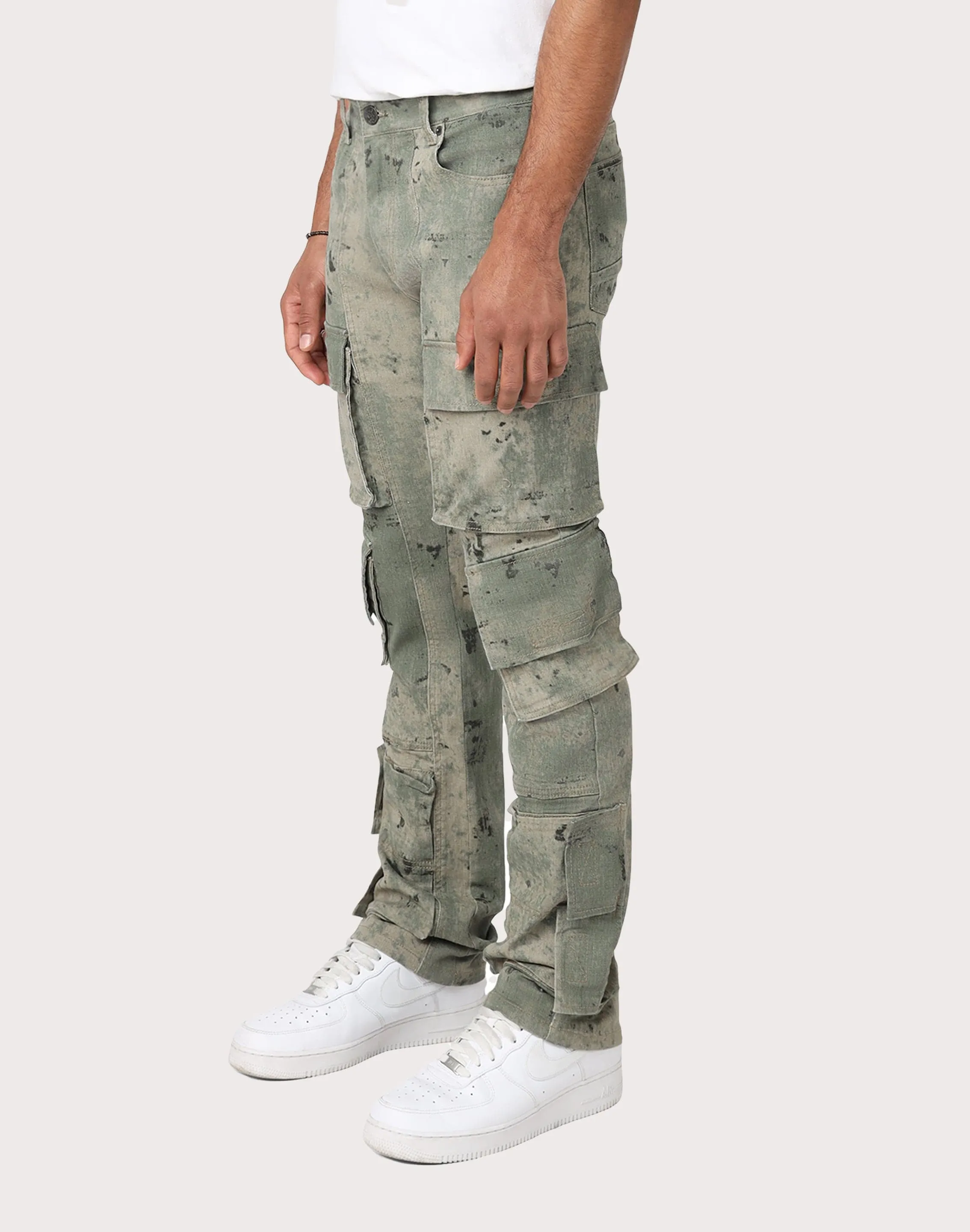 Grindhouse Camo Green Solar Cargo Pants