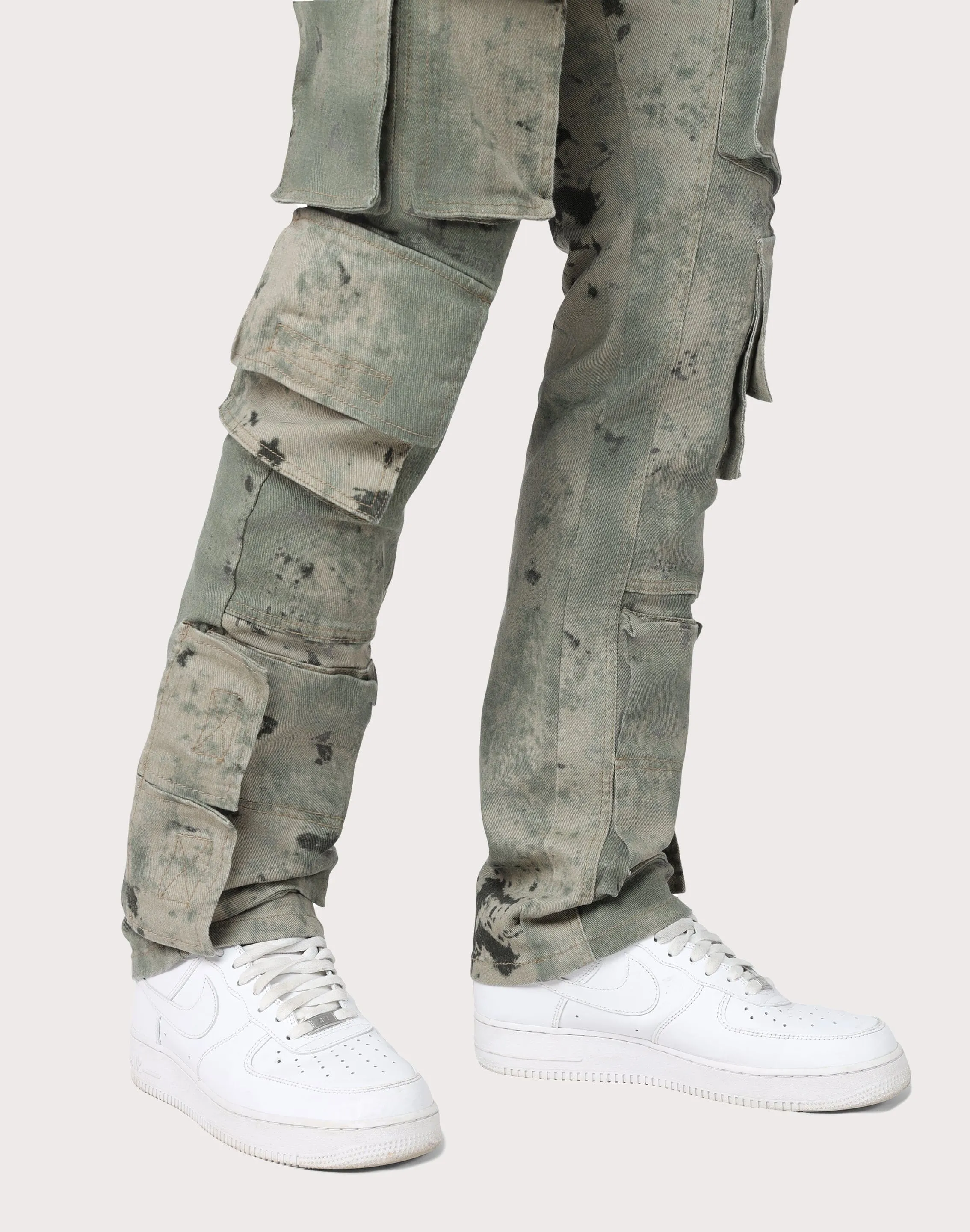 Grindhouse Camo Green Solar Cargo Pants