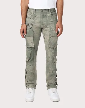 Grindhouse Camo Green Solar Cargo Pants